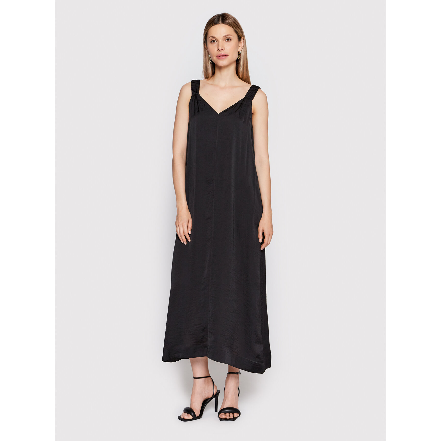 DKNY Kleid für den Alltag P2DBTN10 Schwarz Regular Fit