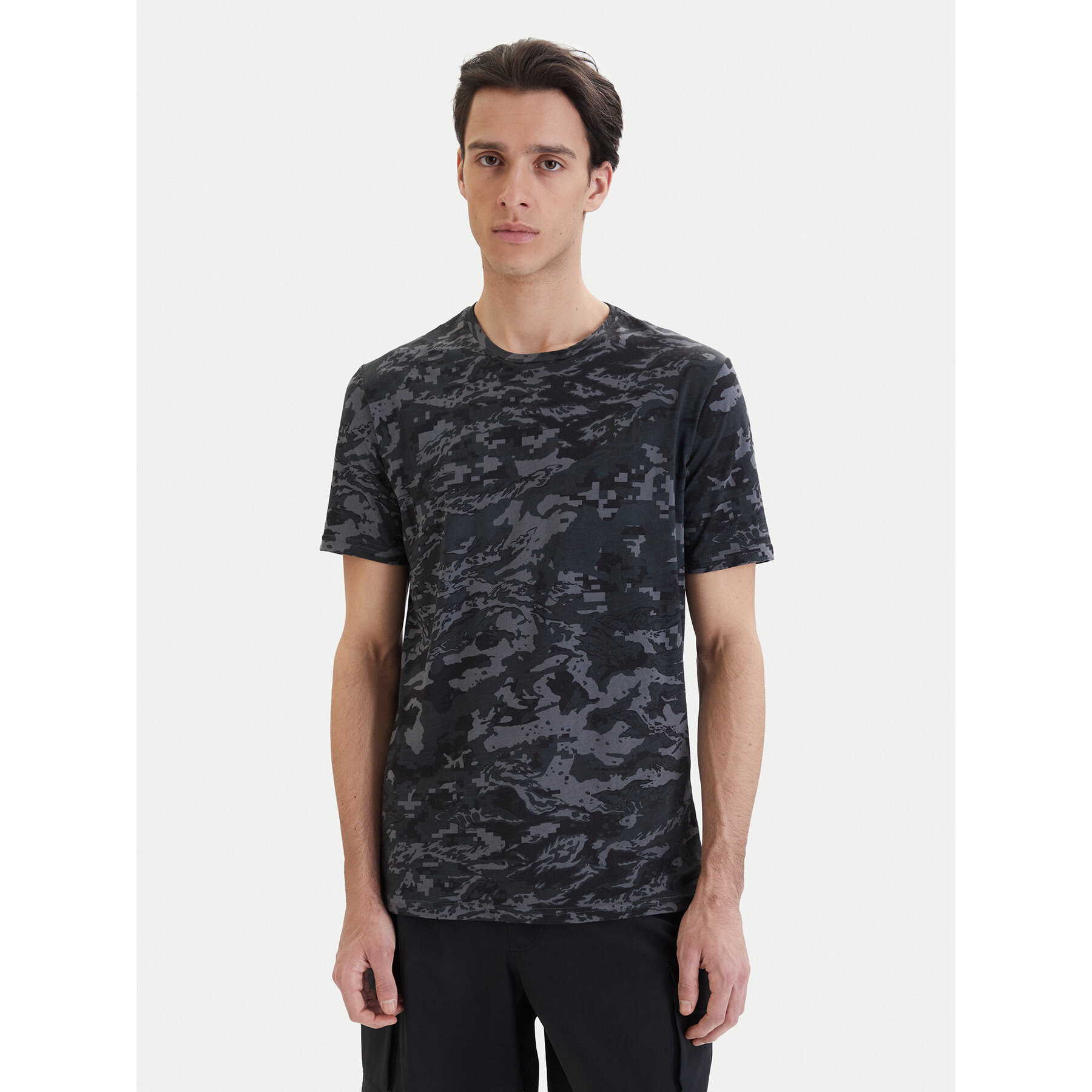 Under Armour T-Shirt UA ABC Camo Γκρι Regular Fit