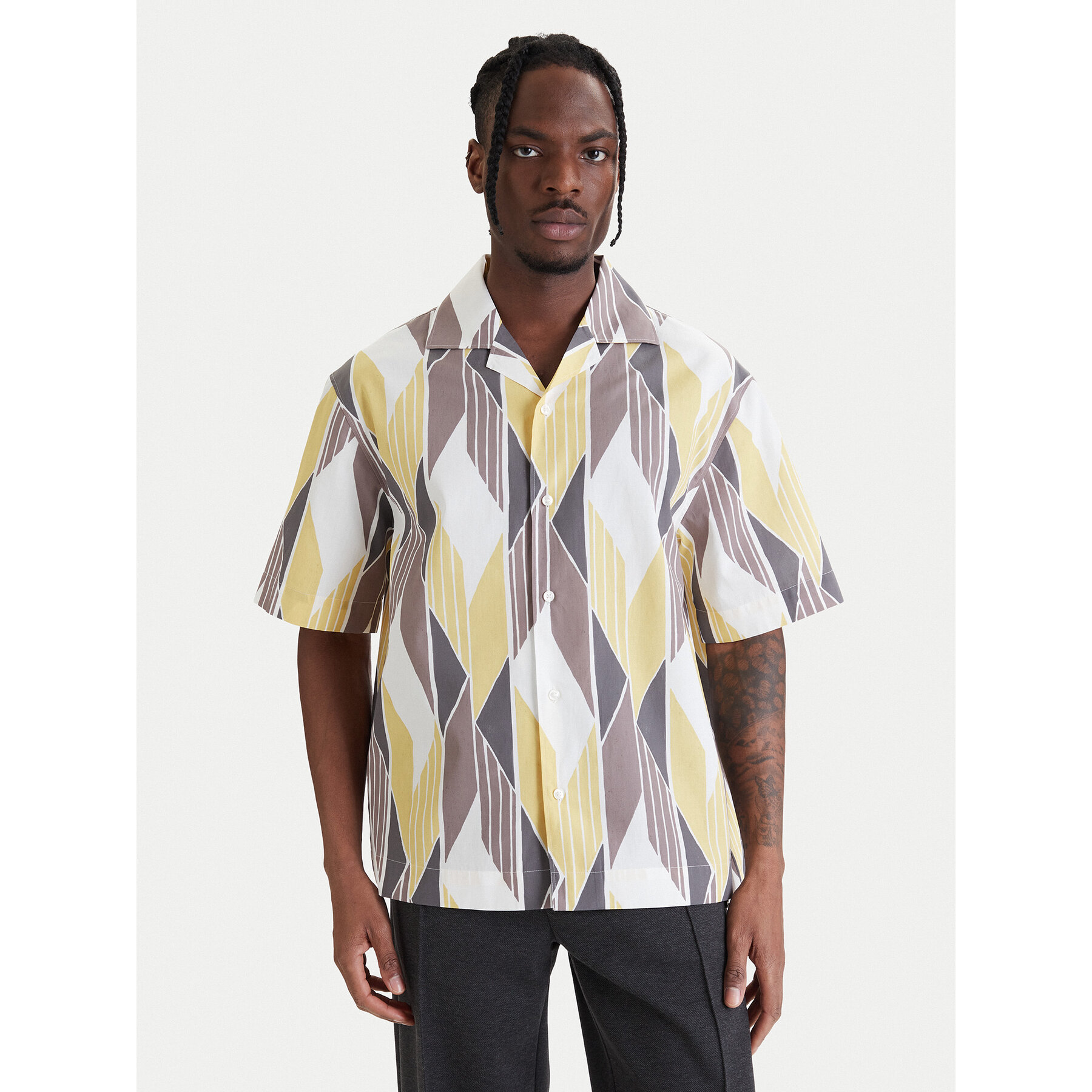 HUGO Hemd Espino 50560606 Bunt Oversize