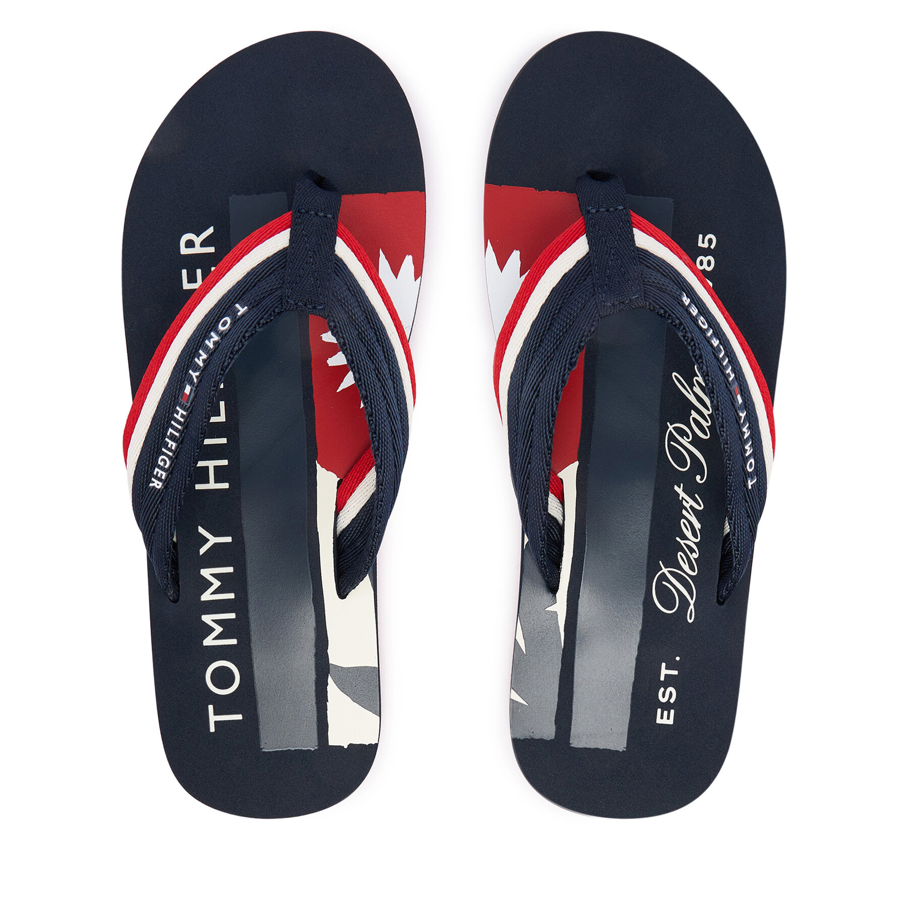 Джапанки Tommy Hilfiger Patch Hilfiger Beach Sandal FM0FM05903 Тъмносин