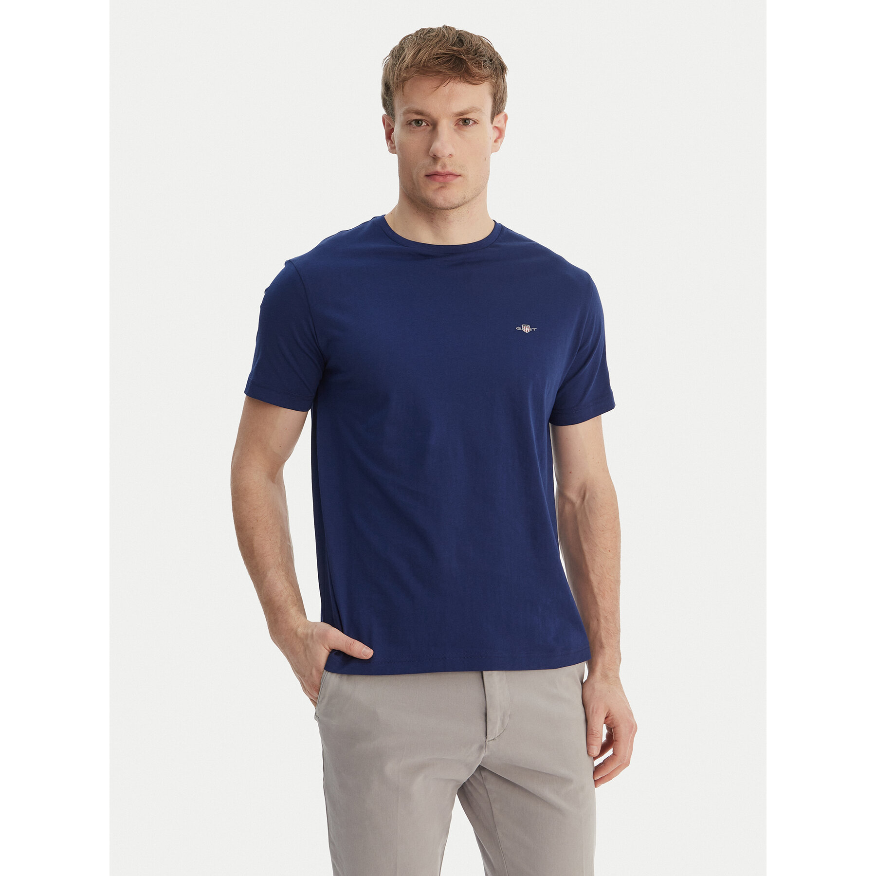Gant Póló Shield 2003184 Sötétkék Regular Fit