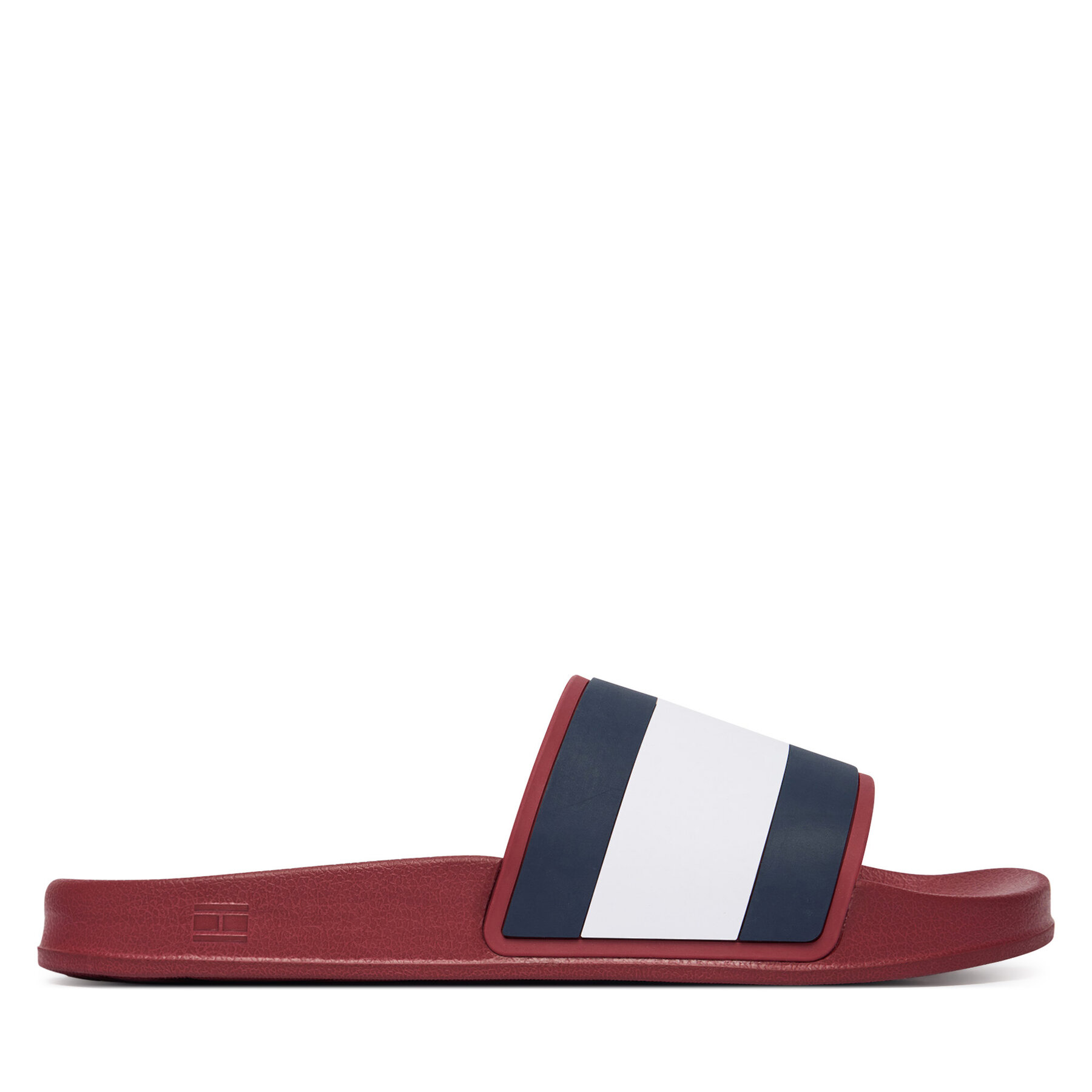 Natikače Tommy Hilfiger Core Hilfiger Flag Pool Slide FM0FM05798 Tamnocrvena