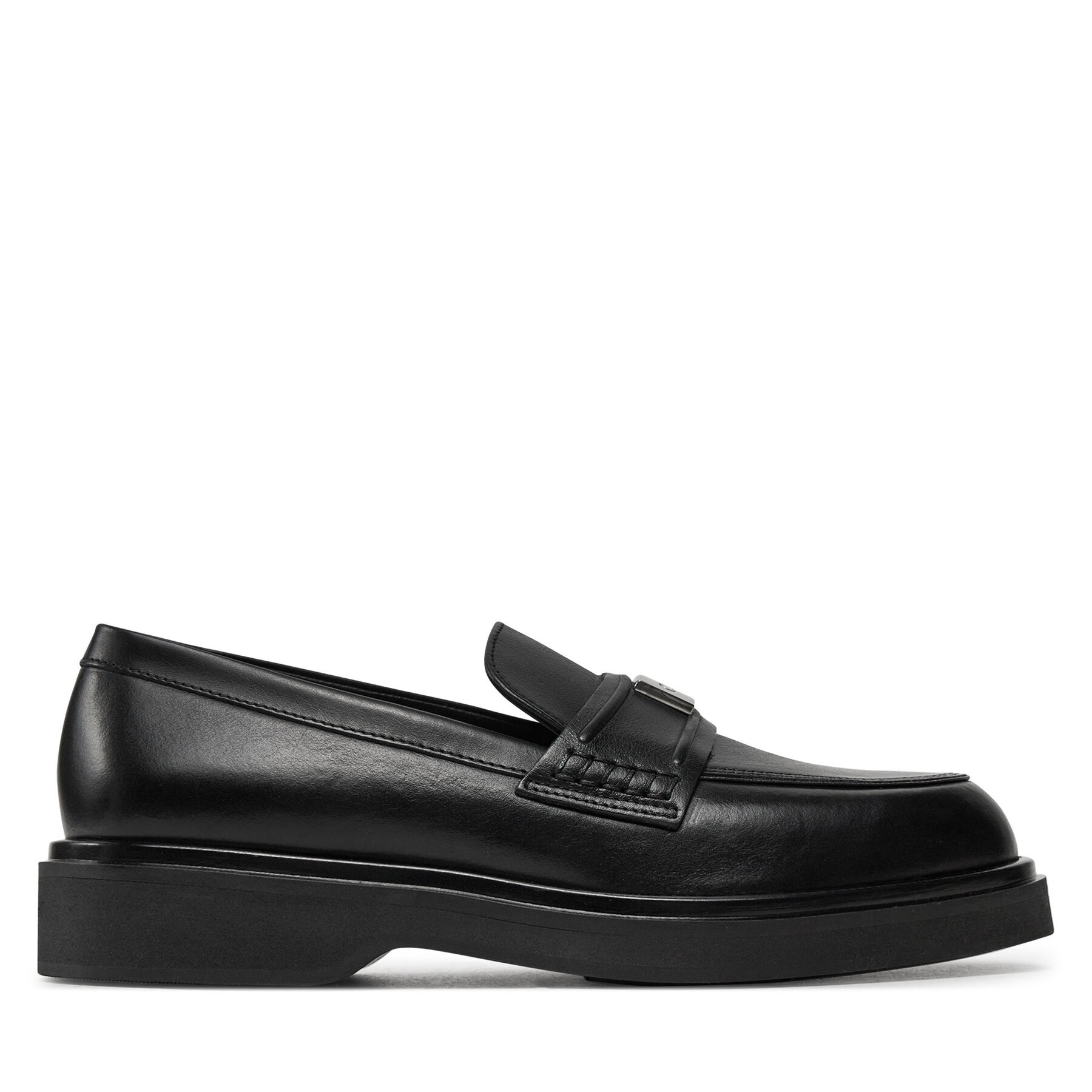 Loaferke Calvin Klein Loafer W/Hw Lth HW0HW02182 Črna