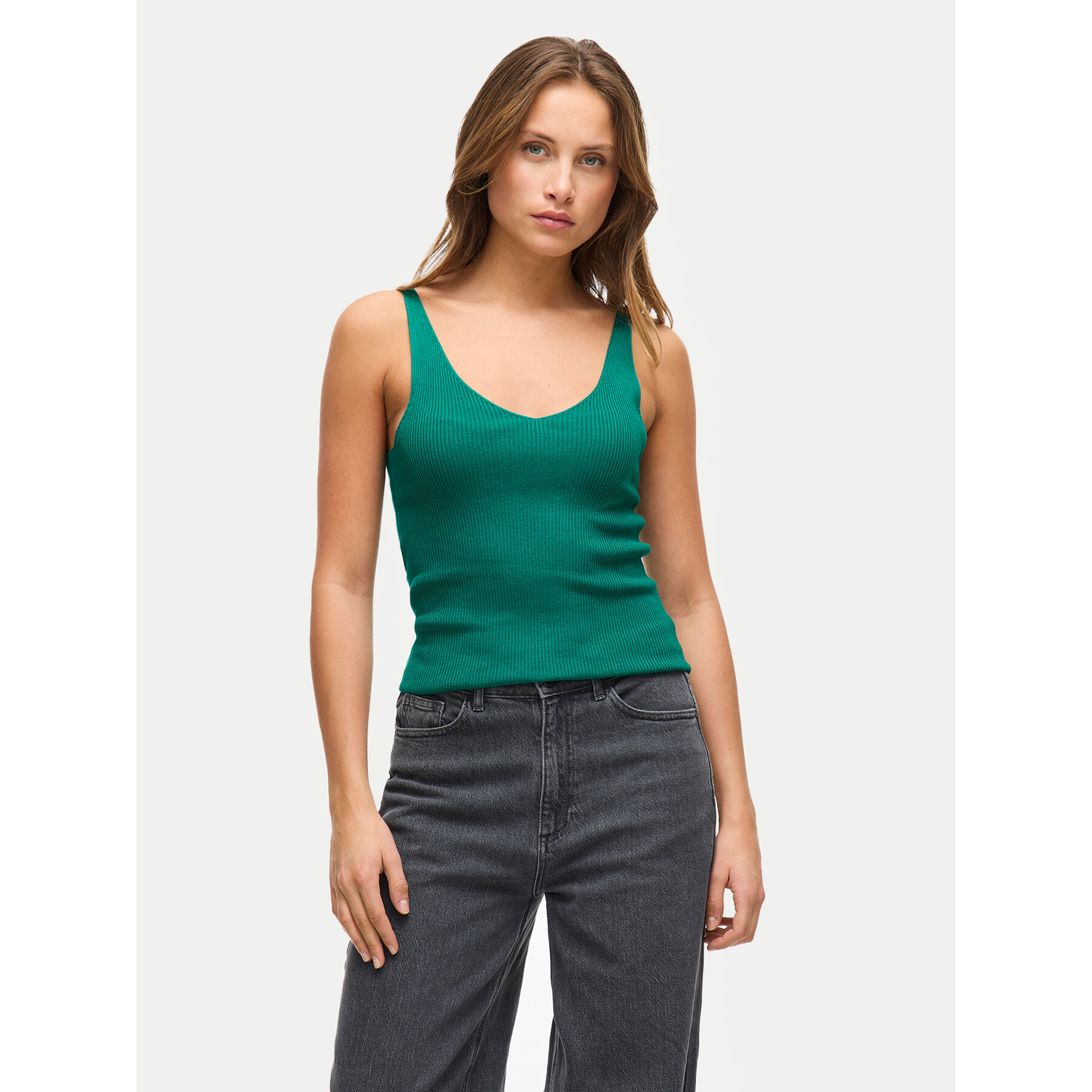Vila Top Wennie 14104135 Verde Regular Fit