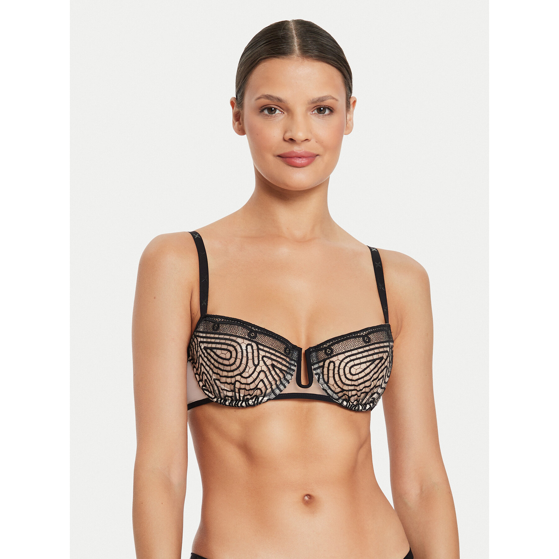 Chantelle Chantelle Σουτιέν Balconette Vibrate C018N7 Μαύρο