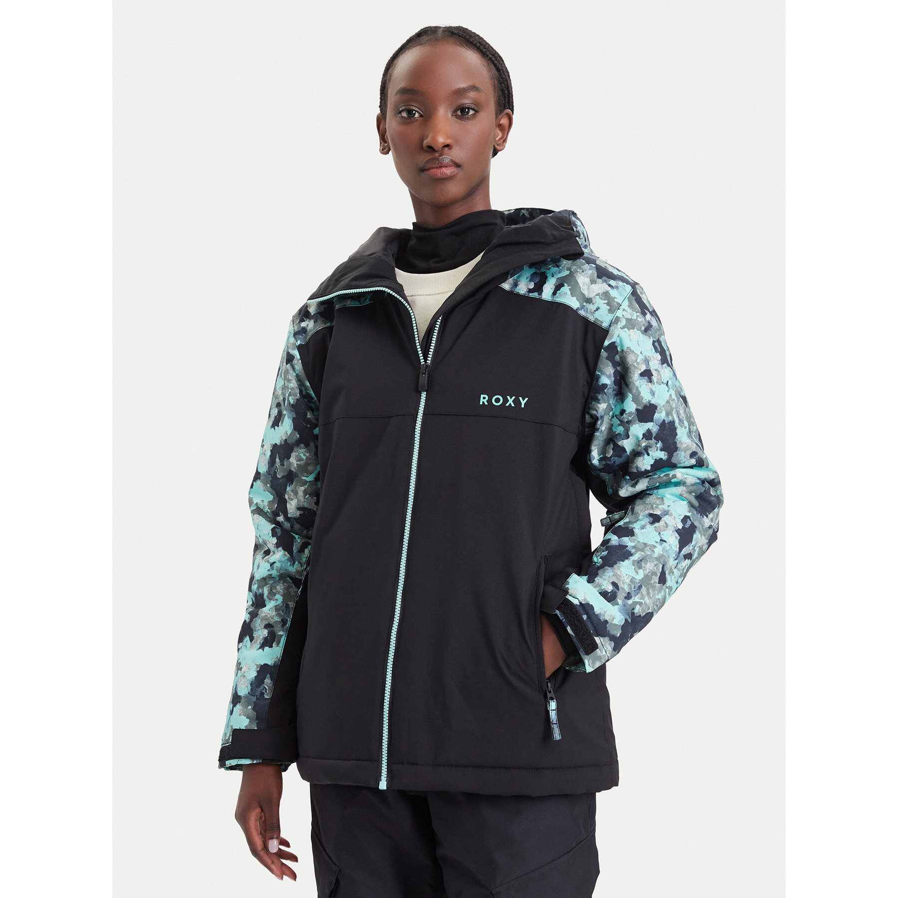 Roxy Skijacke Astral Peak 10K ERJTJ03568 Schwarz Regular Fit