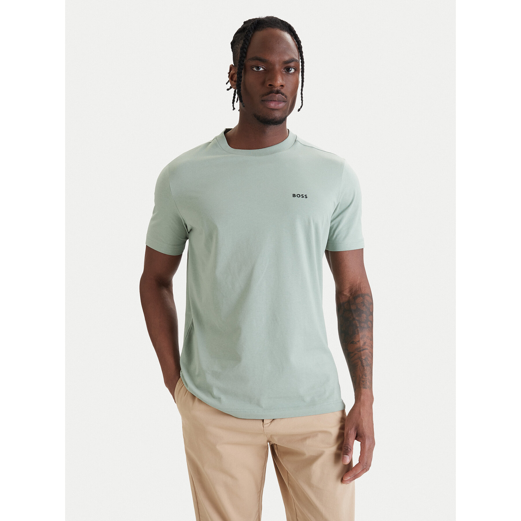 Boss T-Shirt 50506373 Grün Regular Fit