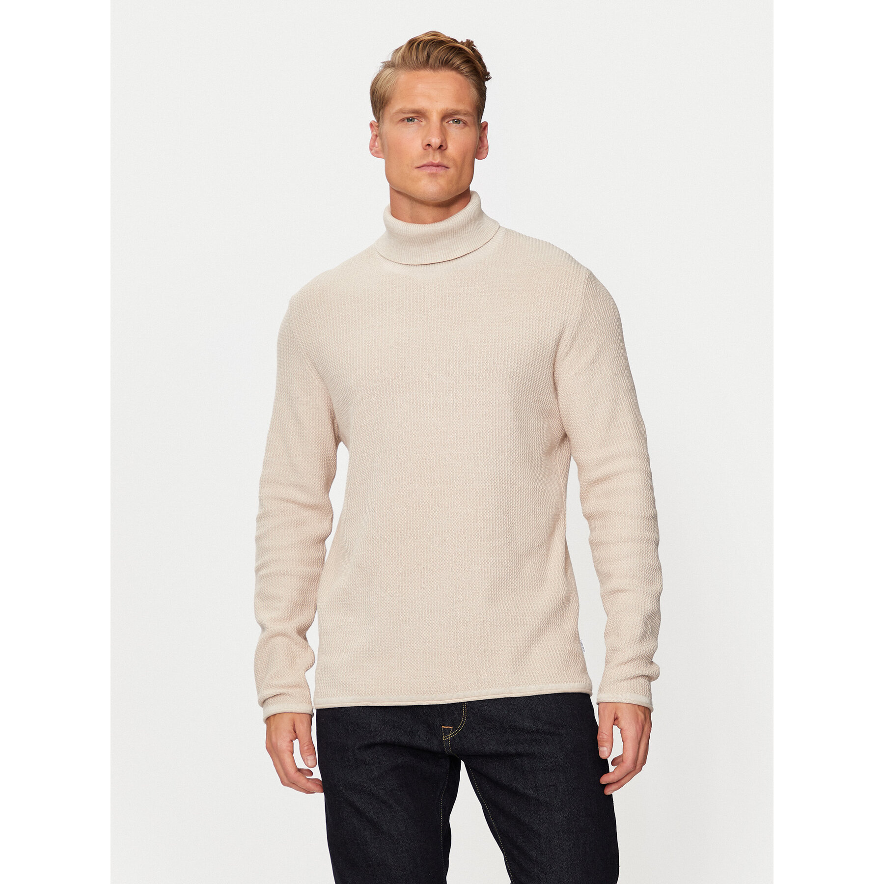 Jack & Jones Rollkragenpullover Cooper 12259310 Beige Regular Fit