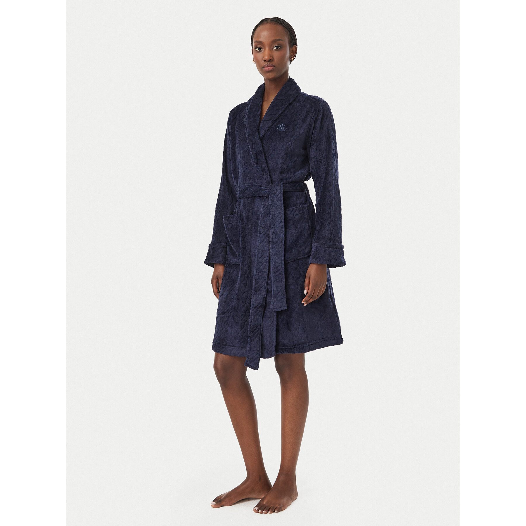 LAUREN RALPH LAUREN Bademantel ILN42534 Dunkelblau