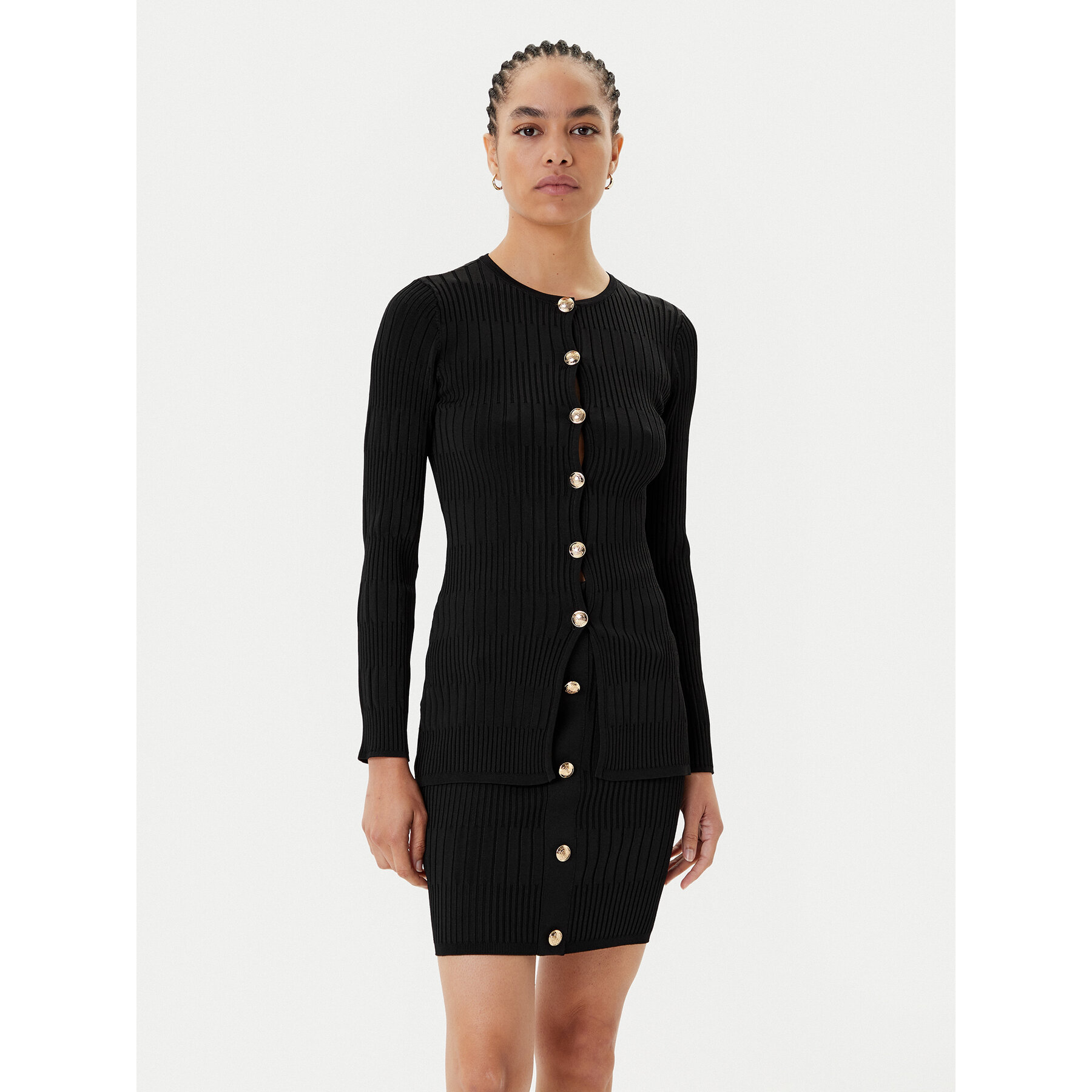 Marciano Guess Strickjacke 5YGR33 5881Z Schwarz Regular Fit