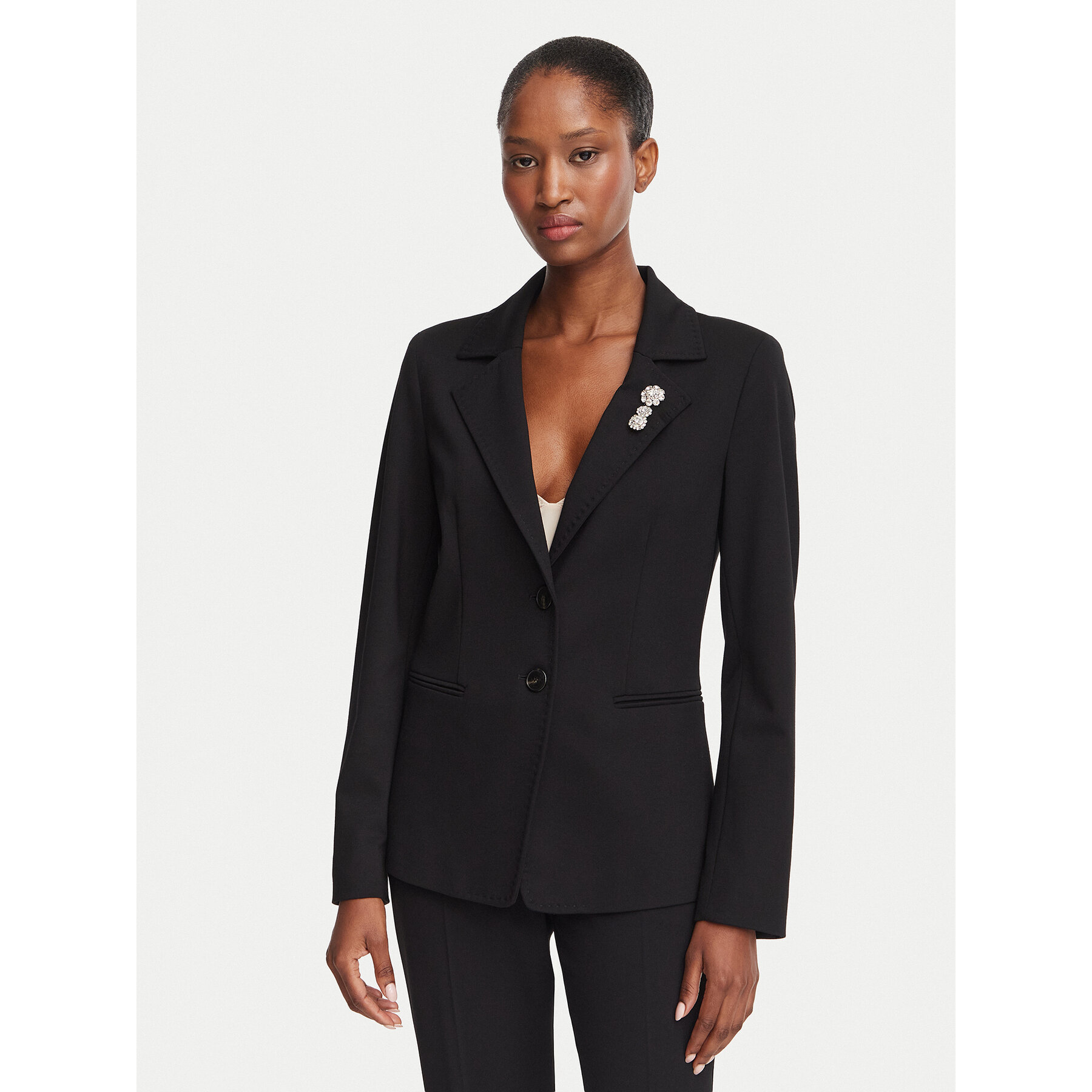 Marella Sakko Gommoso 2623916034 Schwarz Slim Fit