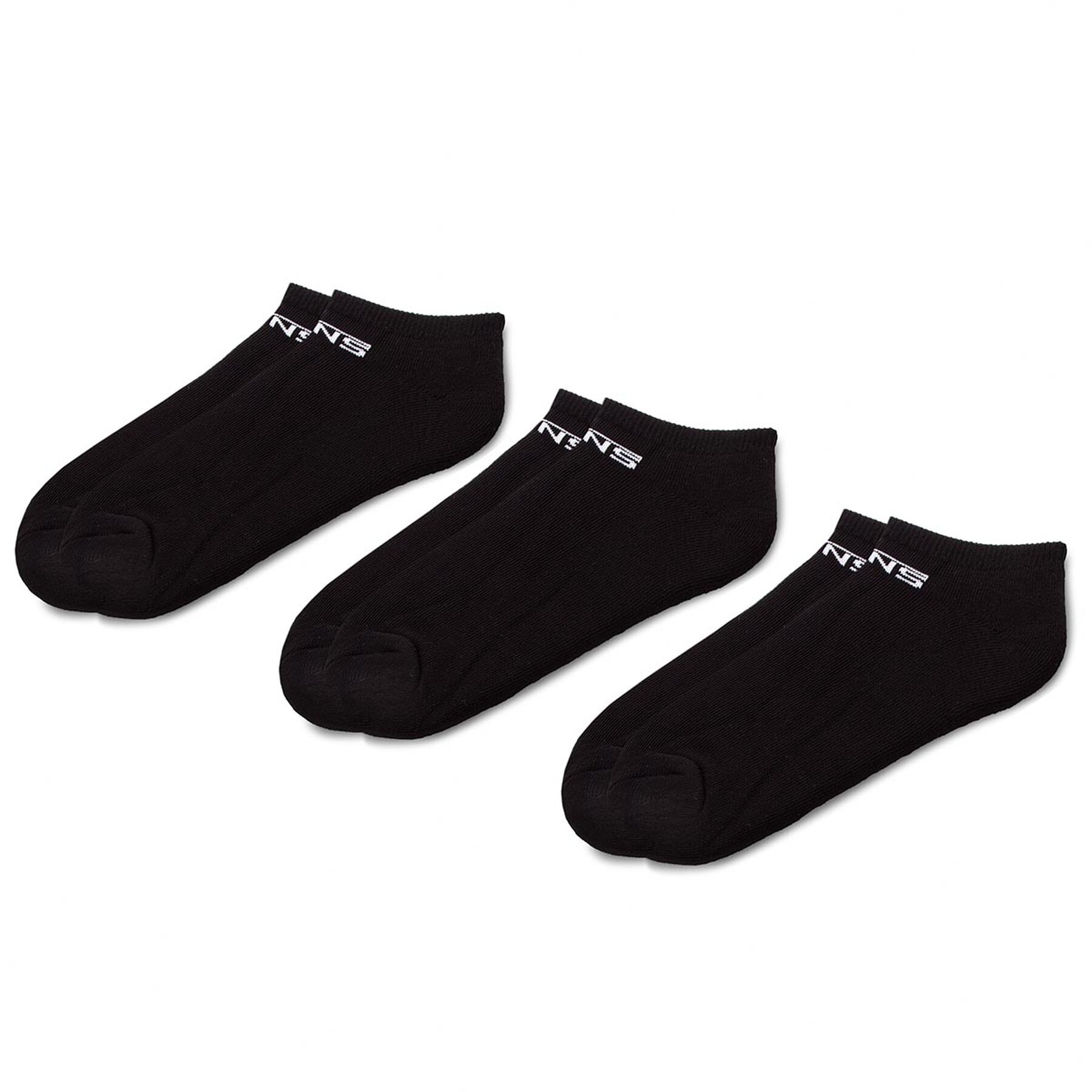 3 pár férfi bokazokni Vans, Méret: 42.5_47, Fekete, Classic Kick VN000XSXBLK