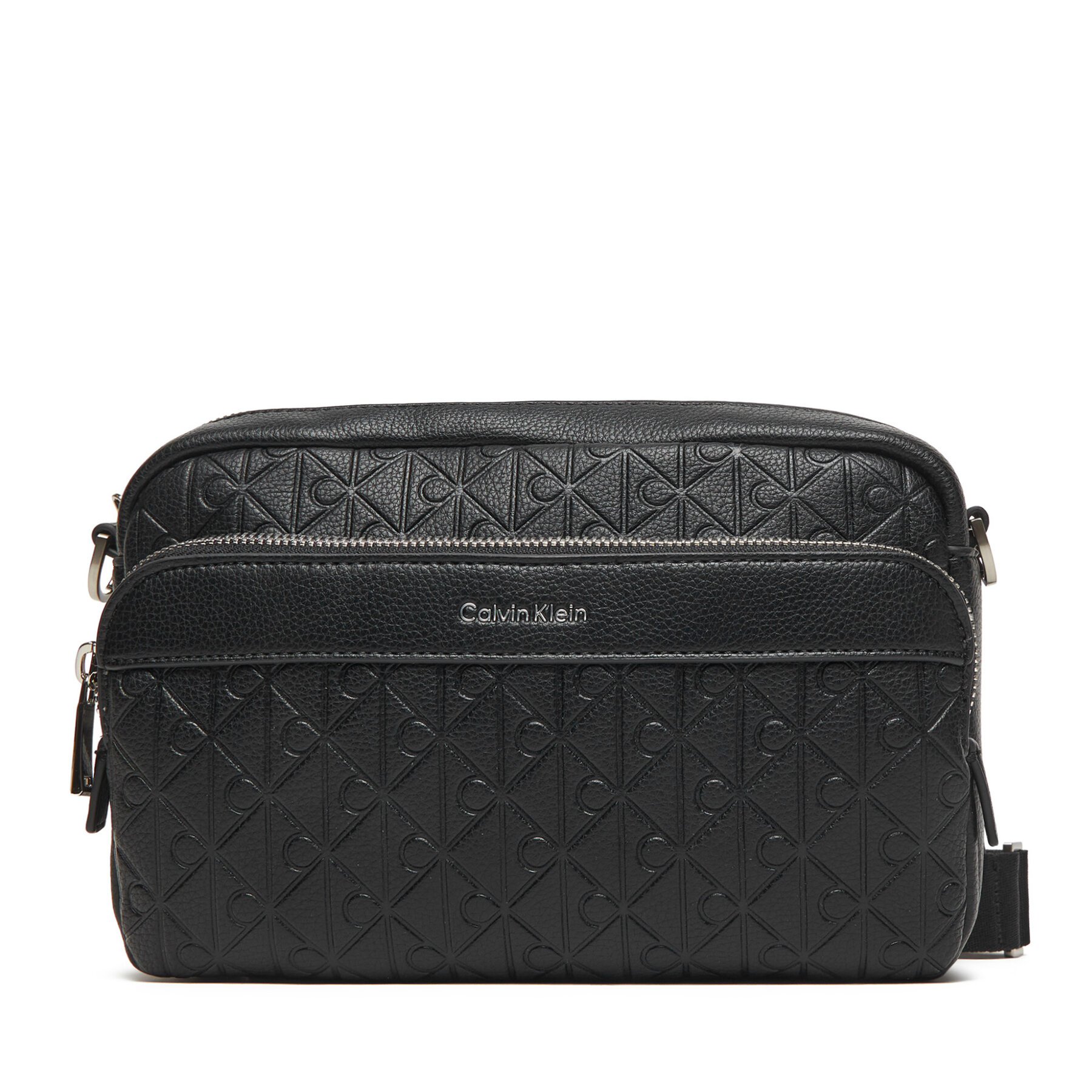 Ľadvinka Calvin Klein Emblem Emboss Camera Bag LV04D3203G Čierna