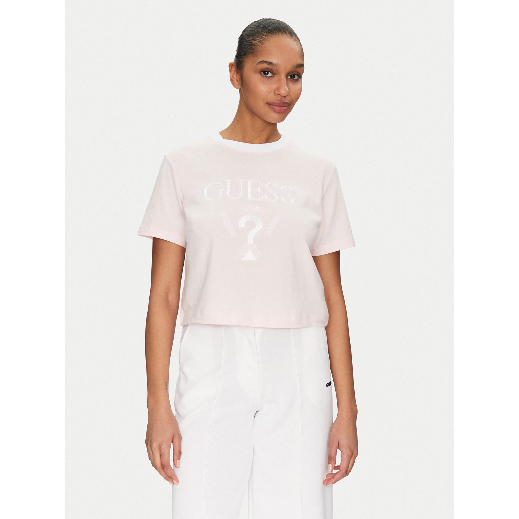 Guess T-Shirt V5GI18 I3Z14 Ροζ Boxy Fit