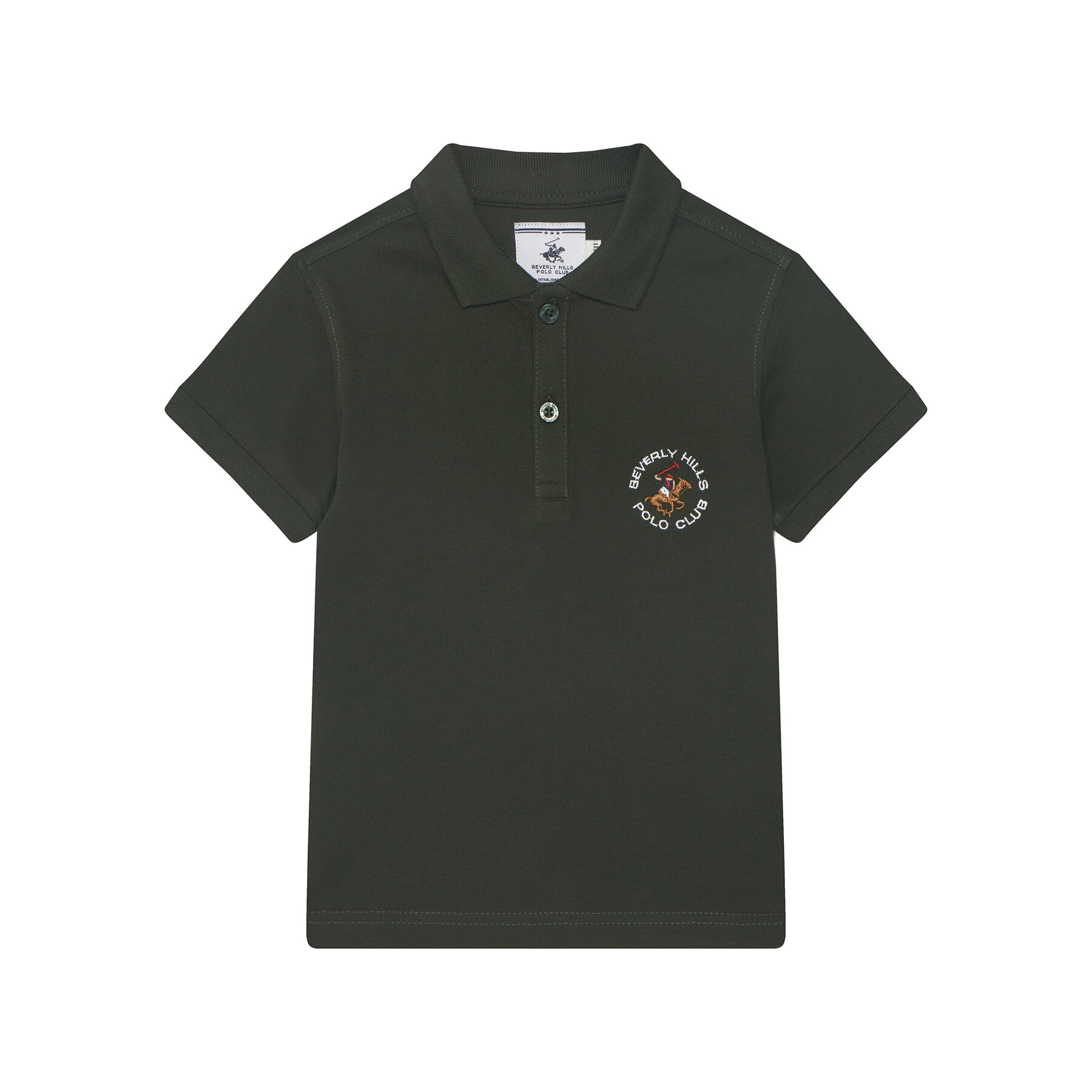 Beverly Hills Polo Club Polo P-SS26B-P42560 Σκούρο πράσινο Regular Fit