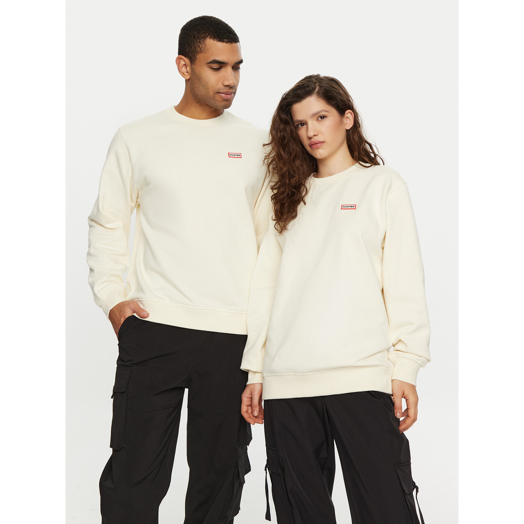 Hunter Majica dugih rukava HARU0007242 Écru Regular Fit