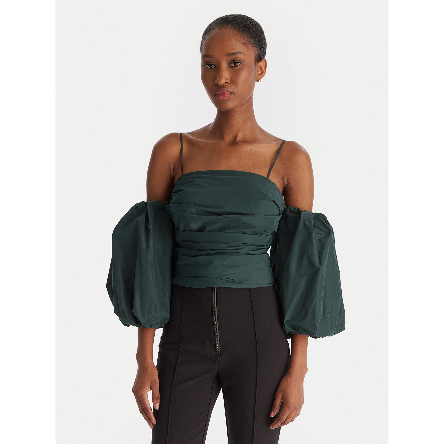 PINKO Bluse Pallottoliere 105552 Y3LE Grün Regular Fit