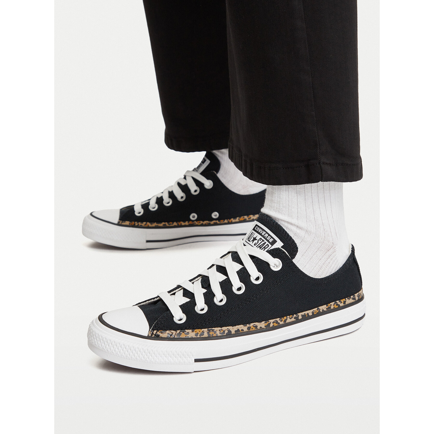 Plátenky Converse CHUCK TAYLOR ALL STAR LEOPARD A19180C Čierna