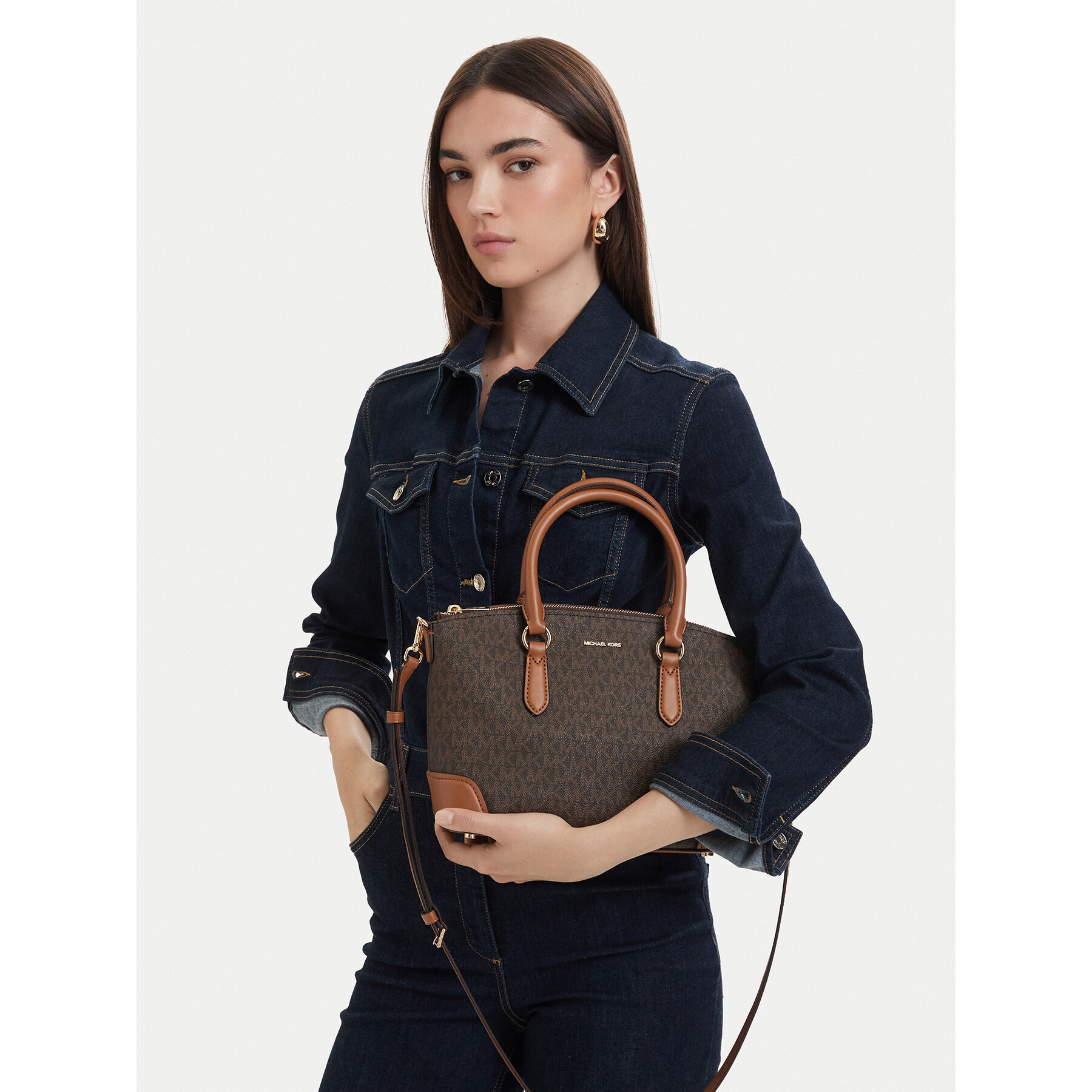 Kabelka MICHAEL Michael Kors 30R6G1WS8B Hnedá