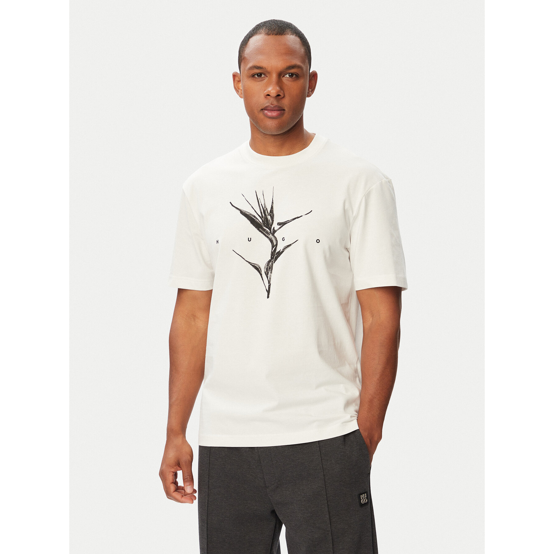 Hugo T-Shirt Darise 50563436 Weiß Relaxed Fit