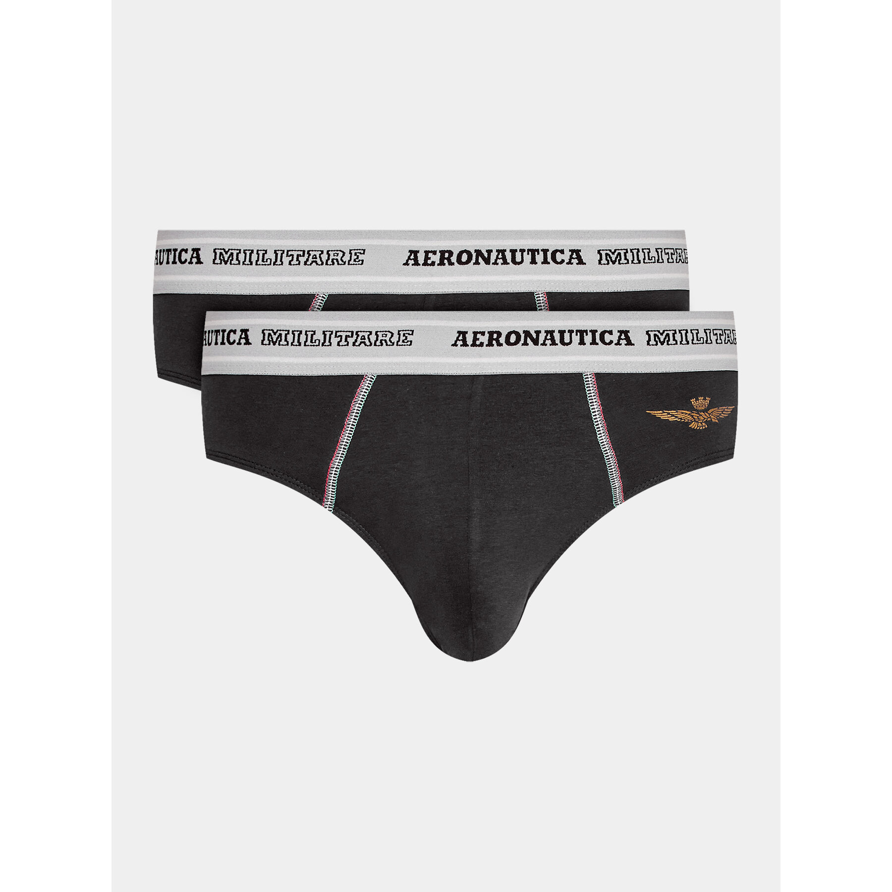 Aeronautica Militare Aeronautica Militare Σετ σλιπ 2 τμχ. AM1USL002 Μαύρο