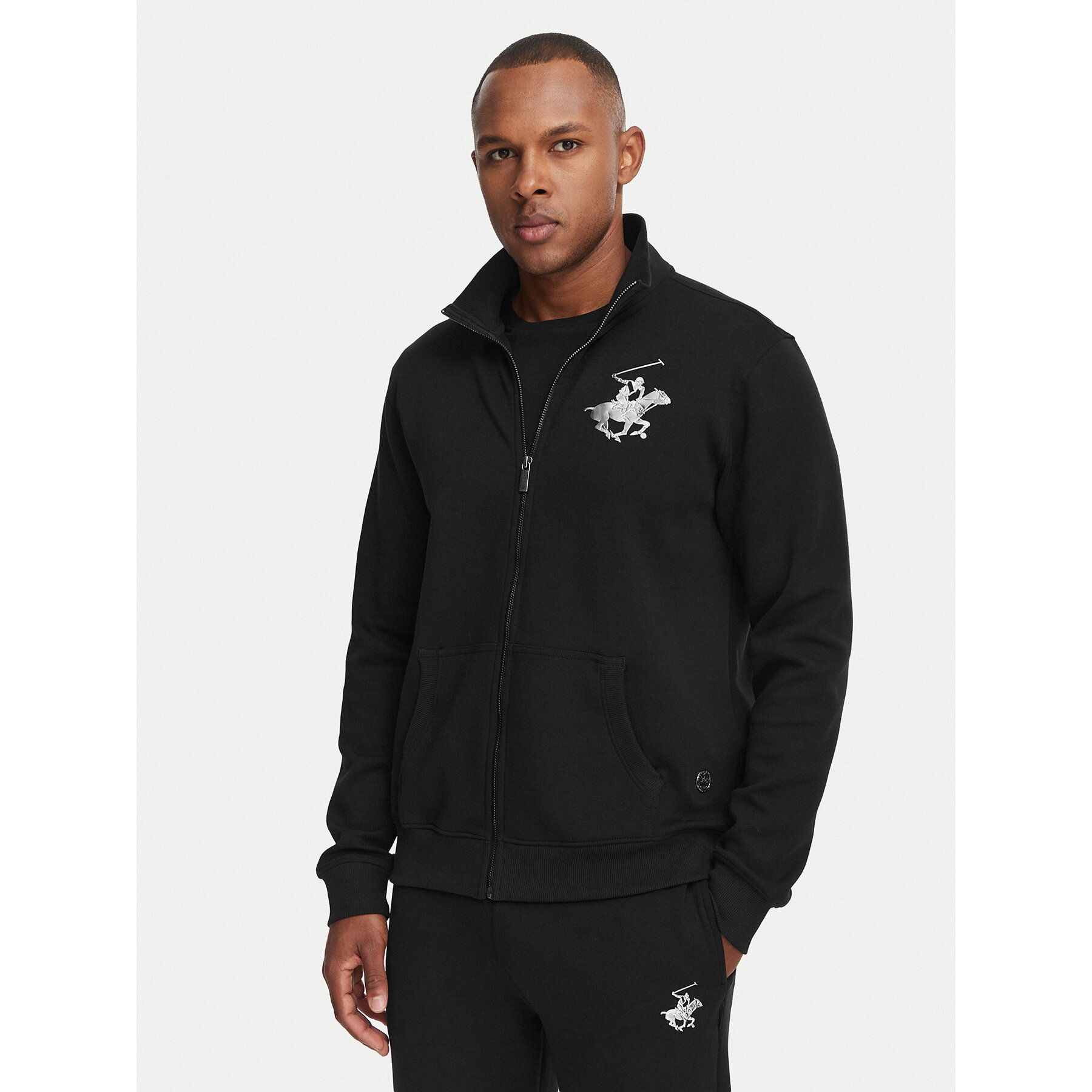 Beverly Hills Polo Club Sweatshirt M6608T-HR Schwarz Regular Fit