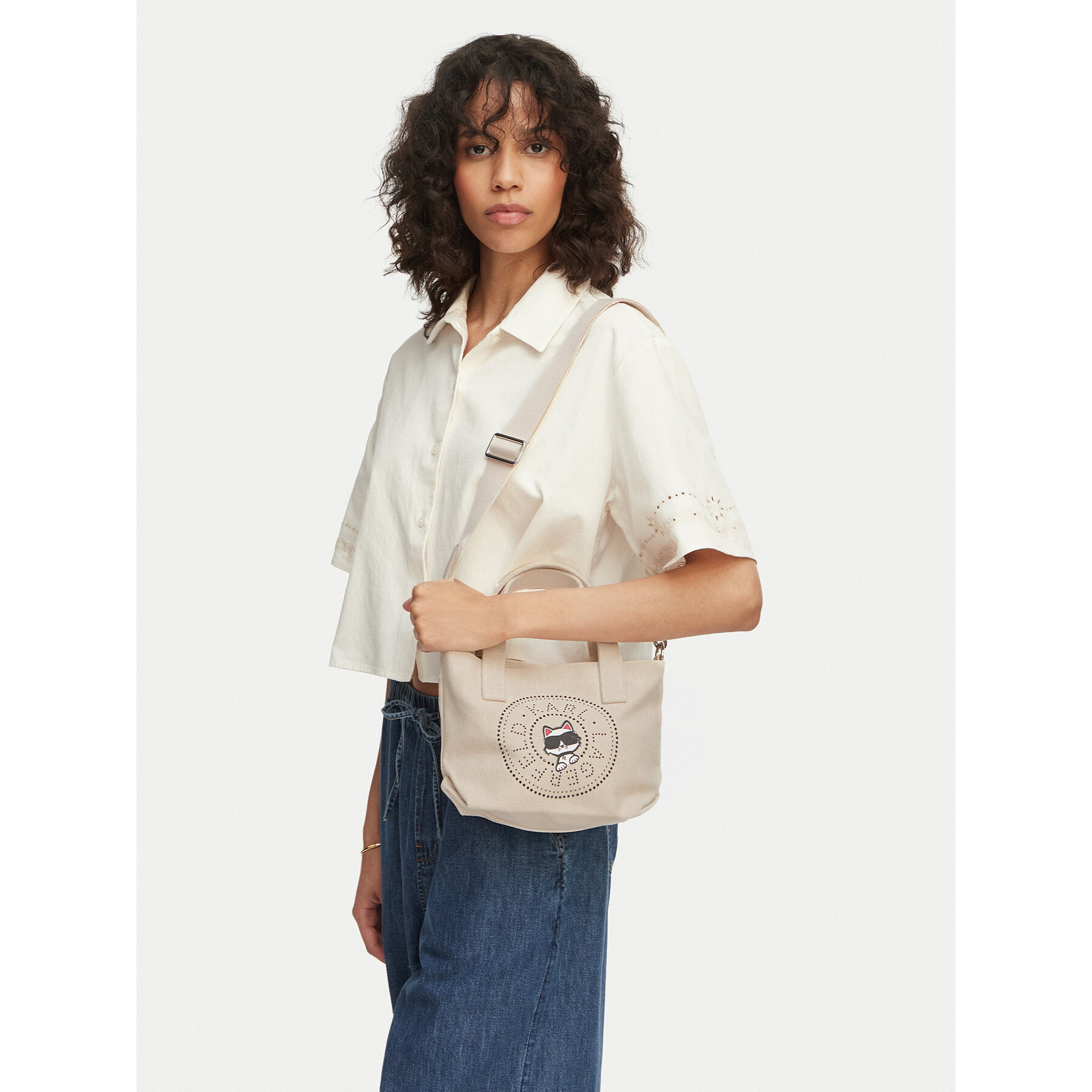 Torbica KARL LAGERFELD B2W50089 Krem