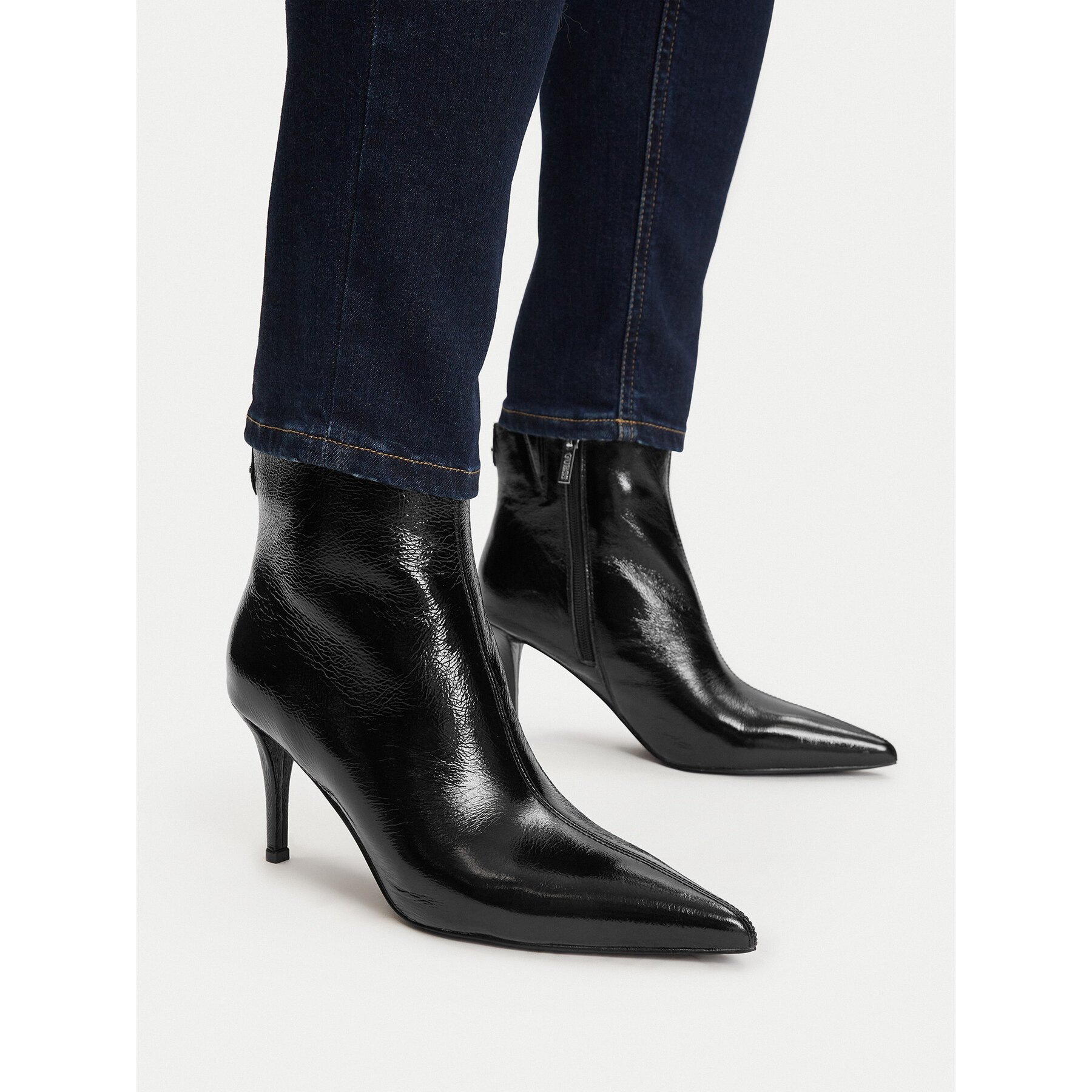 Čizme Guess FLFCLZ LEA10 Crna