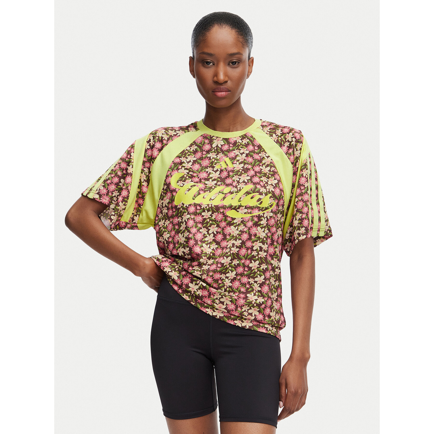 adidas Majica Adidas X Farm Rio House Of Tiro KR0240 Roza Regular Fit