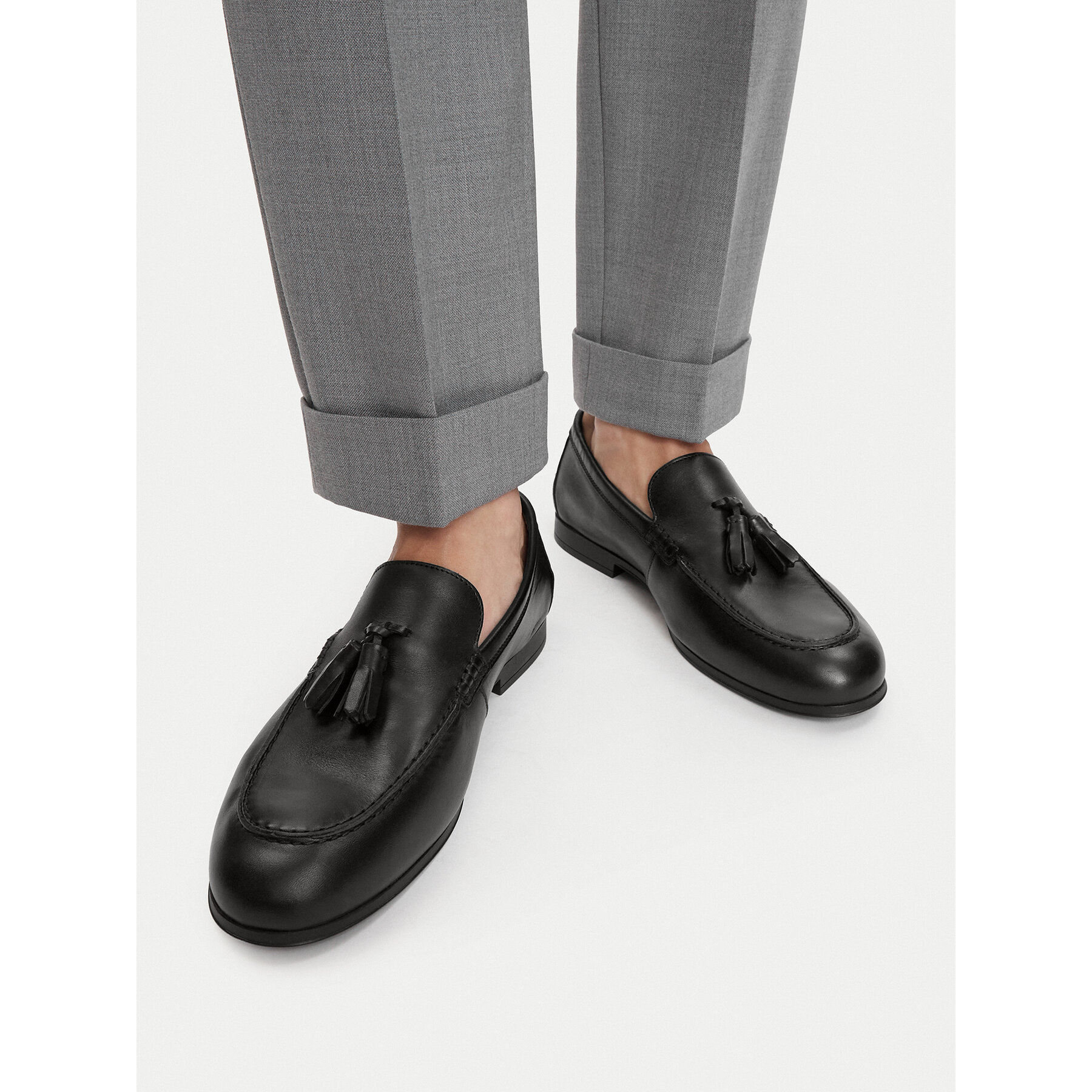 Loaferice Tommy Hilfiger Flex Hilfiger Lth Tassel Loafer FM0FM05891 Crna