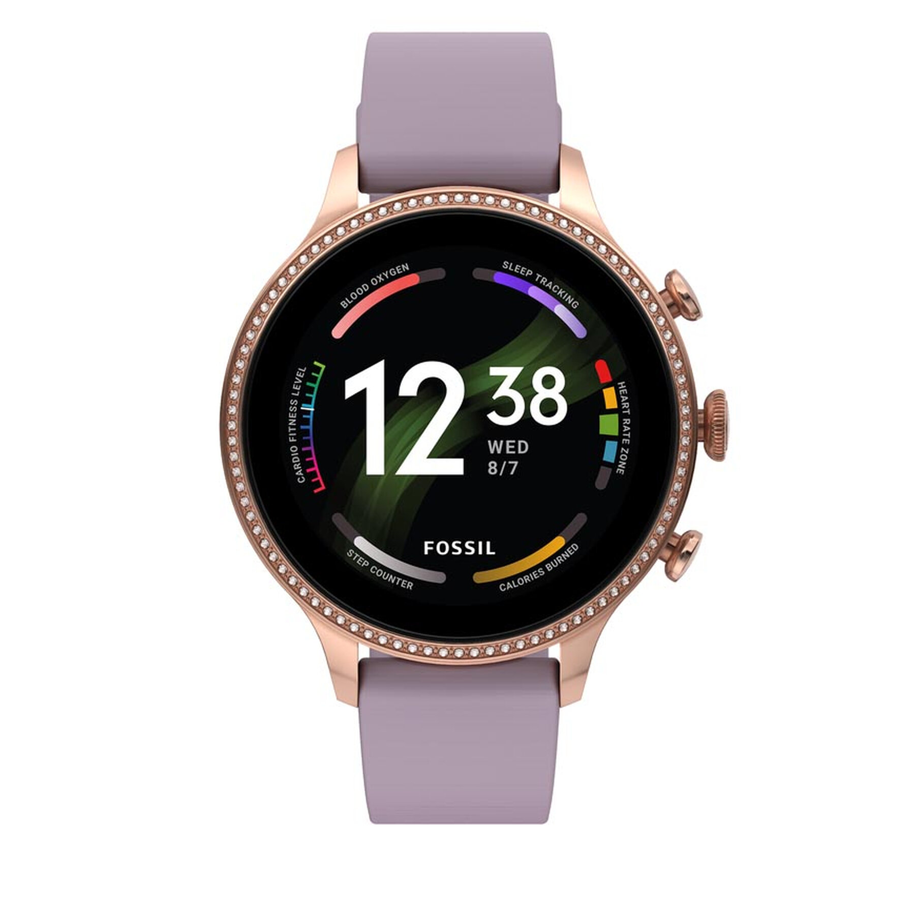 Smartwatch Fossil Gen 6 FTW6080 Violet/Gold epantofi-Accesorii-Smartwatch-uri-Femei imagine super redus 2022