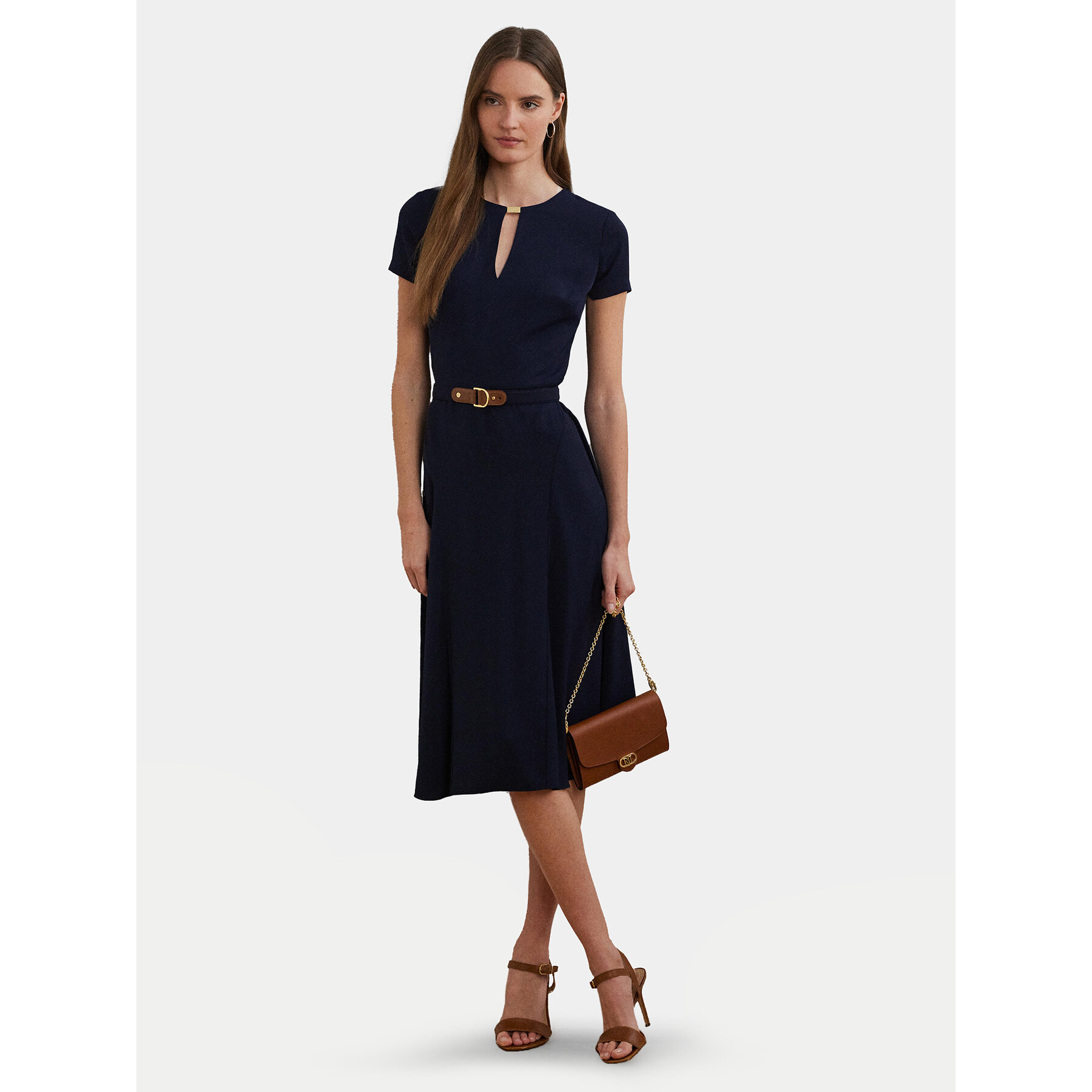 LAUREN RALPH LAUREN Coctailkleid 200973369001 Dunkelblau Regular Fit