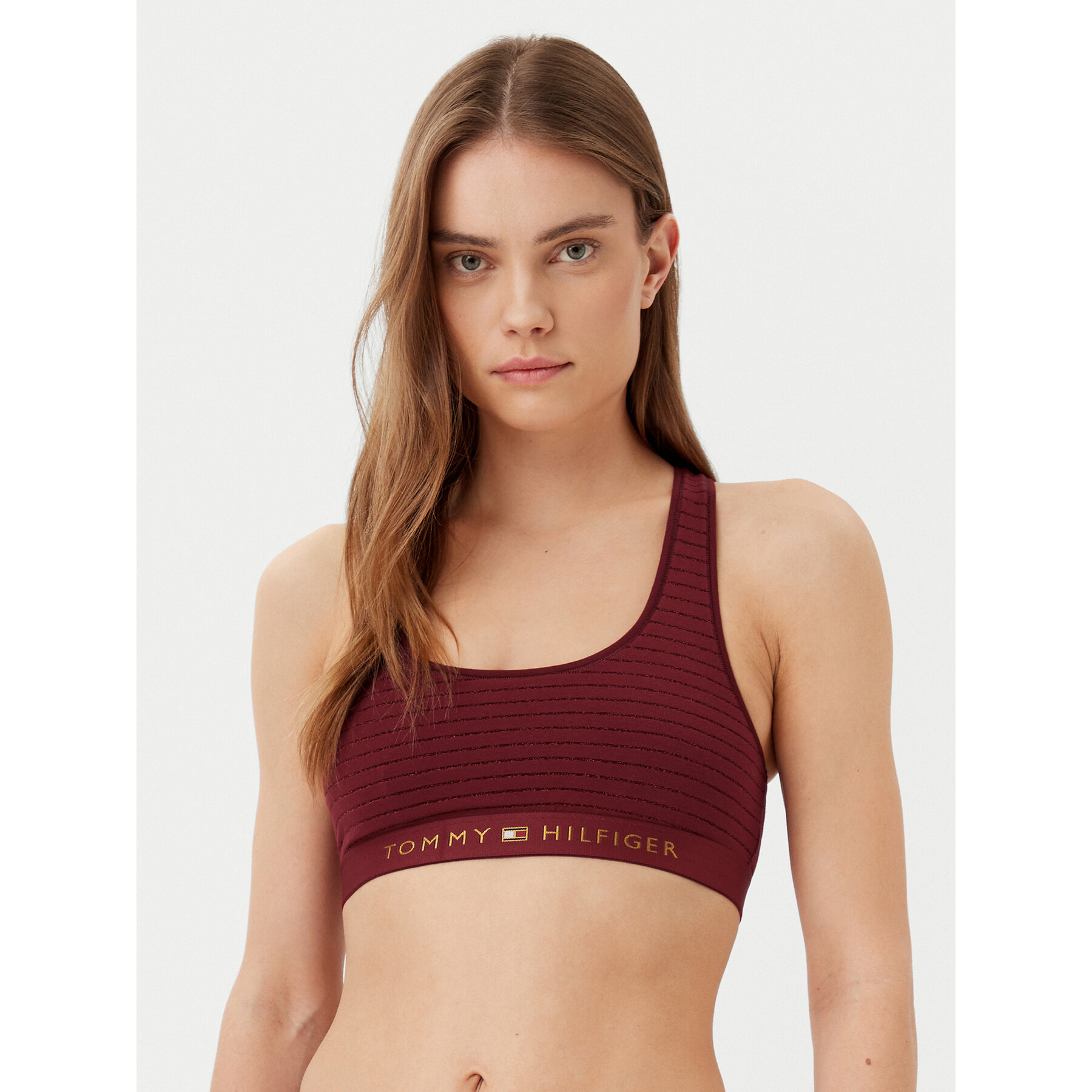 Tommy Hilfiger Top UW0UW05587 Bordeaux Slim Fit