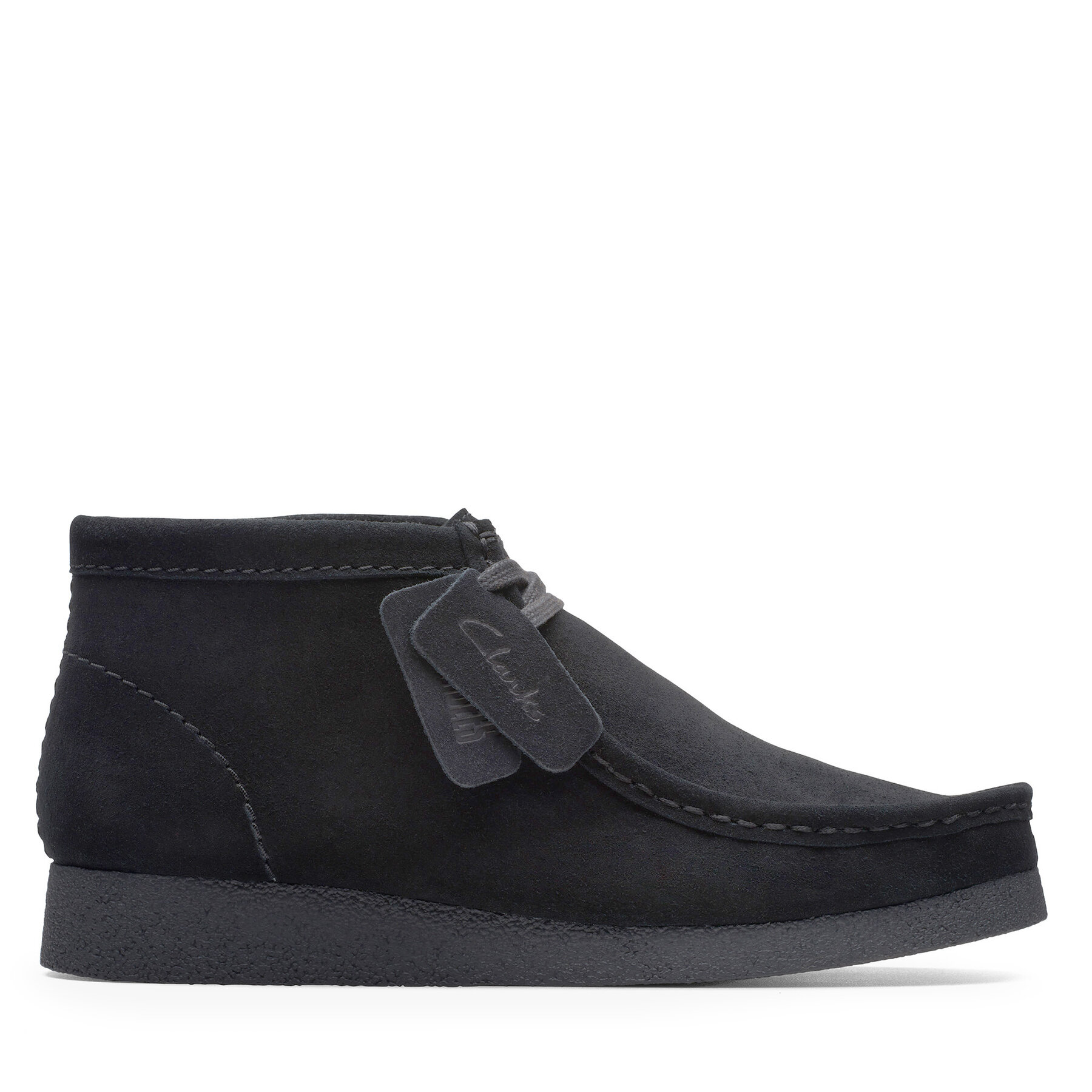 Męskie Trzewiki Clarks, Rozmiar 40 Czarny Wallabee Evo Bt 26172823