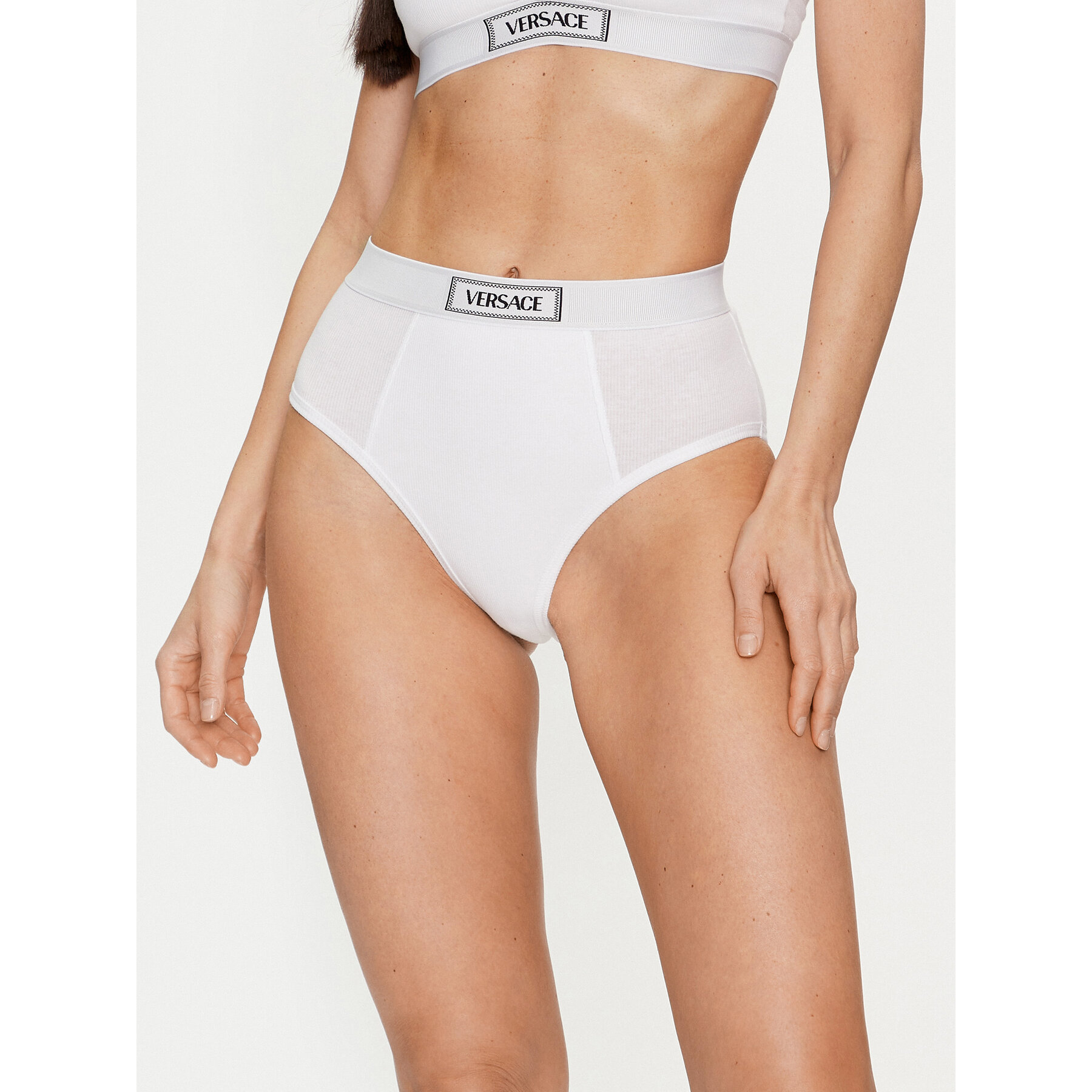 Versace Klasszikus magas derekú alsó 1013505 Fehér