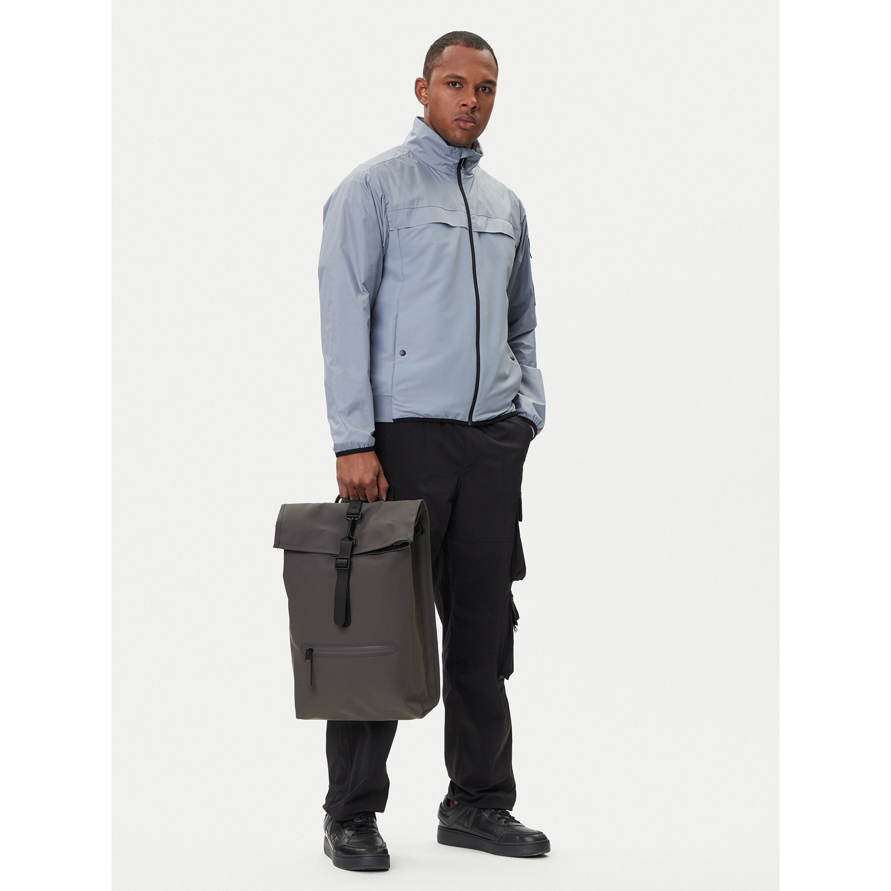 Mochila Rains Rolltop Rucksack W3 13320 Gris