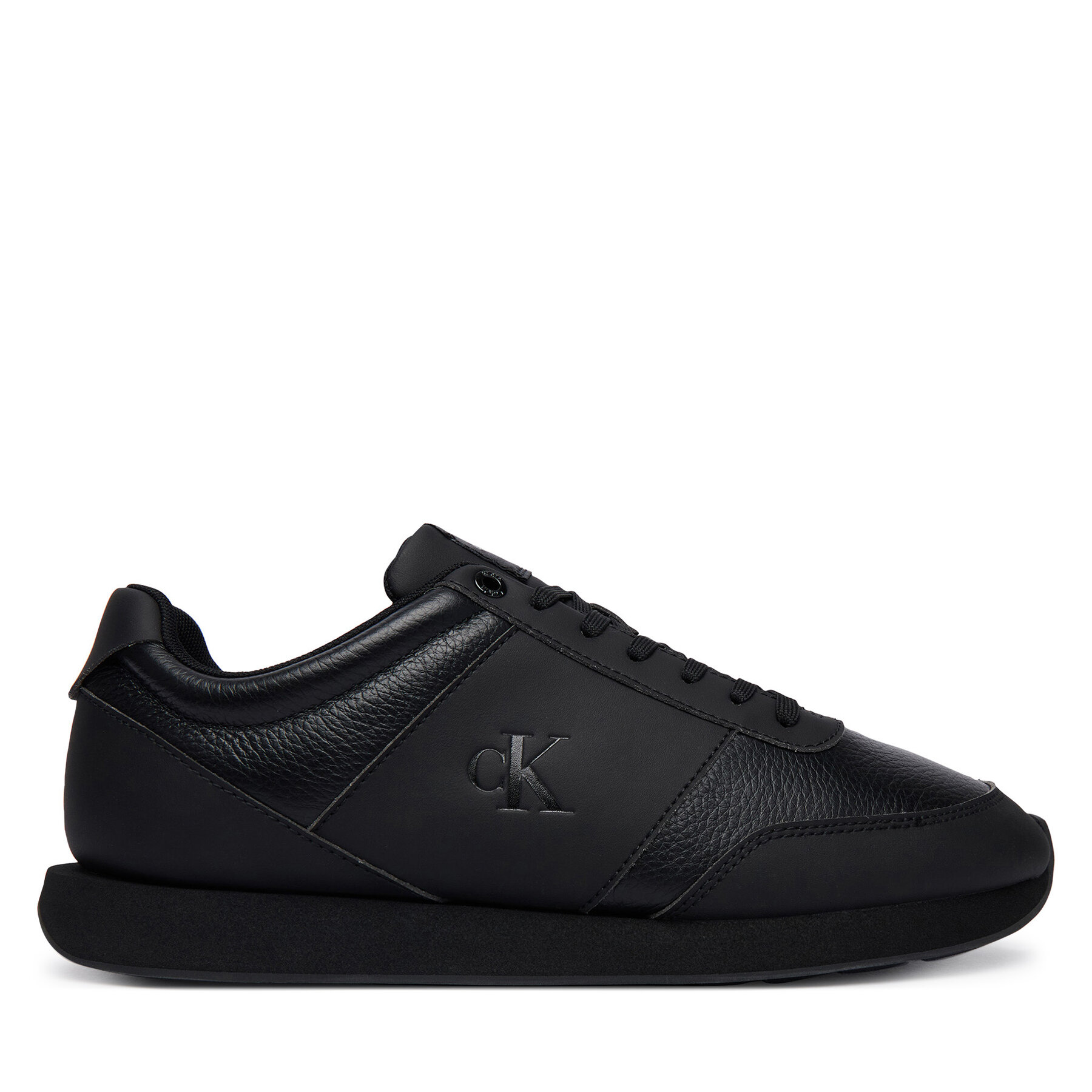 Сникърси Calvin Klein Retro Run Lace Band Tmb Lth Mix HM0HM02447 Черен