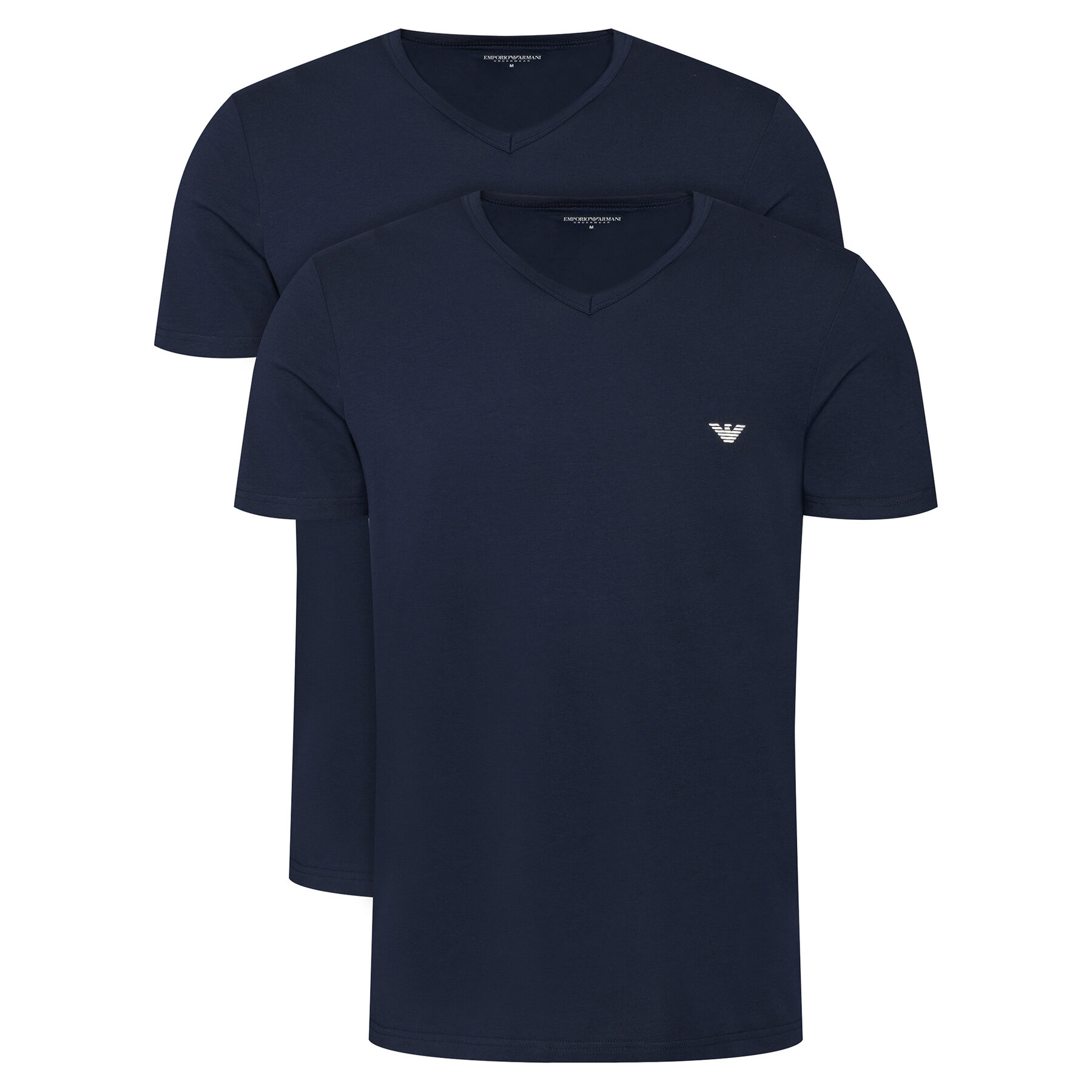 Emporio Armani Underwear Komplet t-shirt majic﻿ EM000392 AF14132 MB143 Mornarsko modra Regular Fit