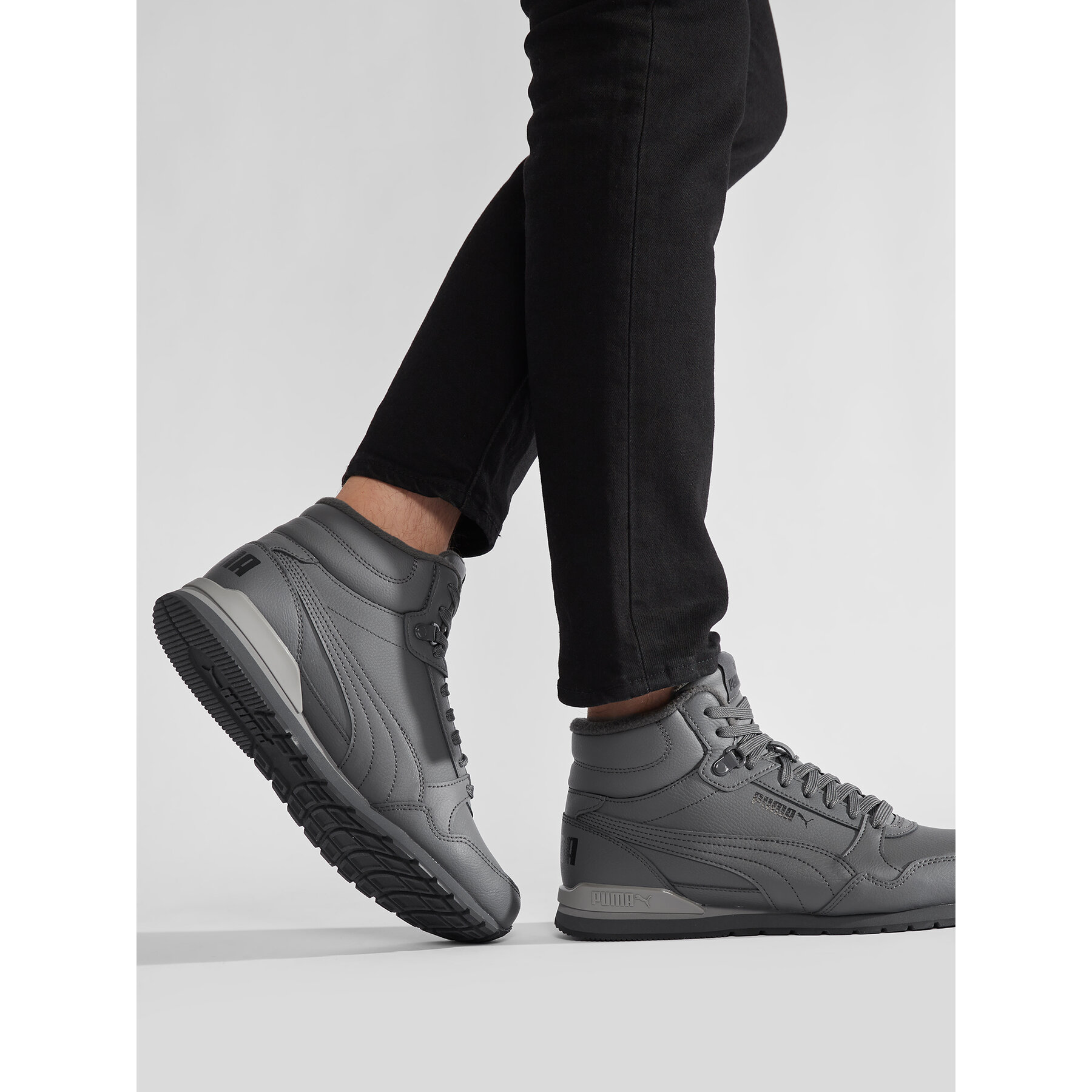 Sneakersy Puma ST Runner V3 Mid L 387638 02 Sivá