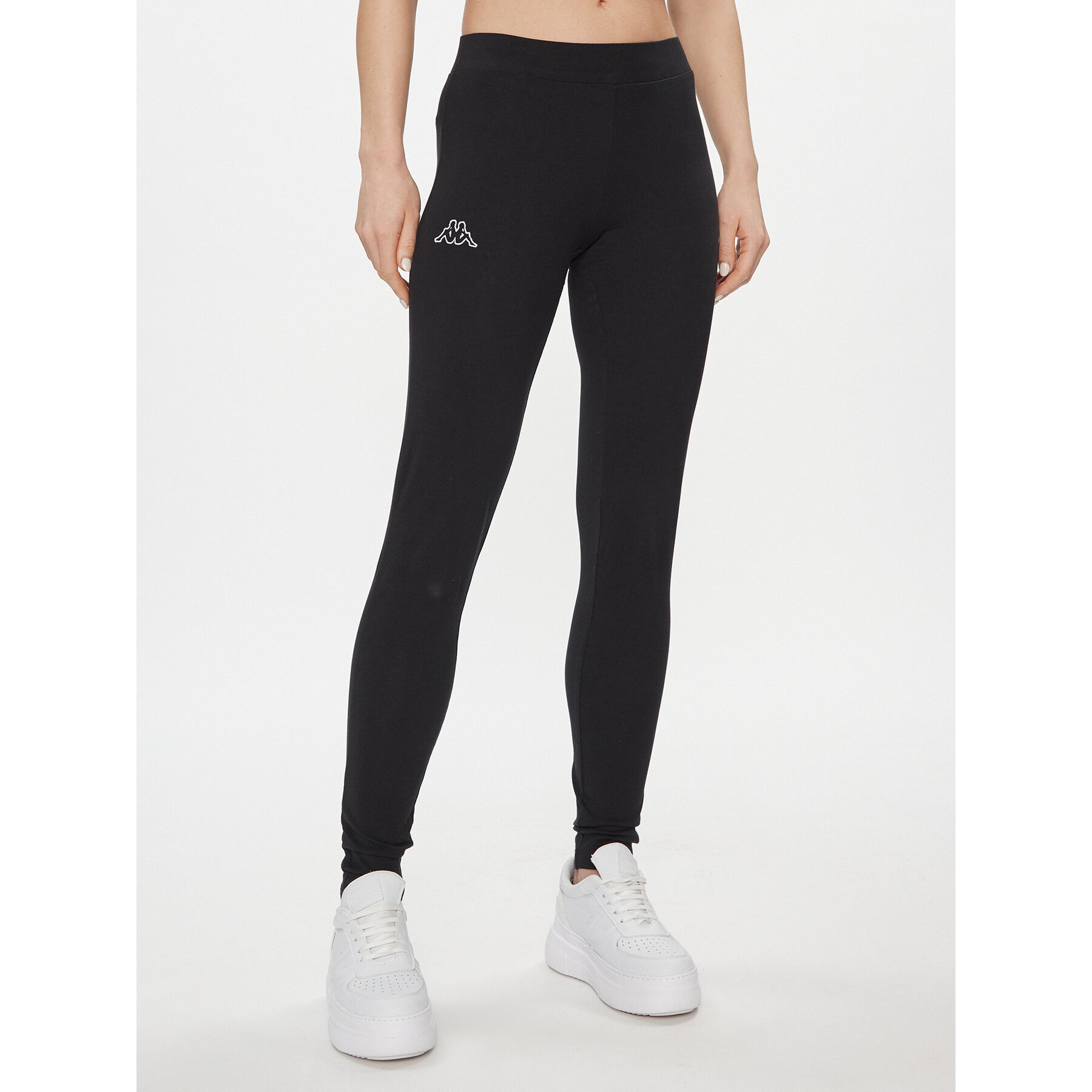 Kappa Leggings Zapri 303MJB0 Schwarz Slim Fit