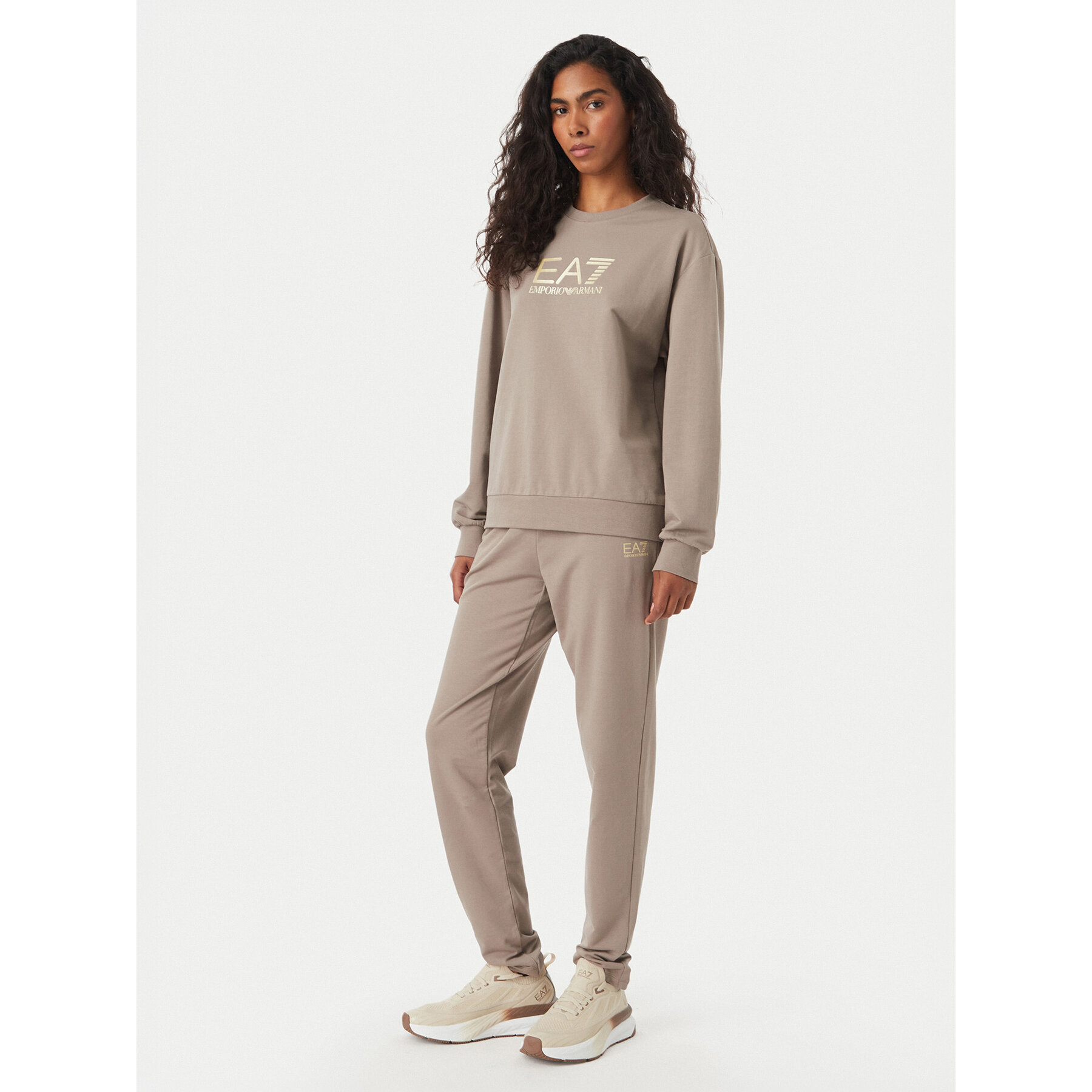 EA7 Emporio Armani Jogginganzug 7W000115 AF13135 U6100 Beige Regular Fit