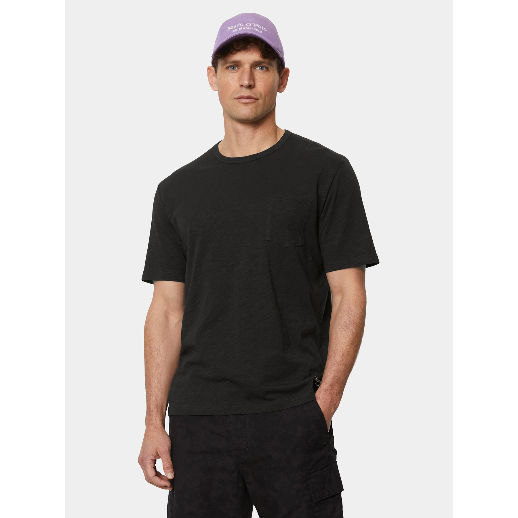 Marc O'Polo T-Shirt 423 2176 51238 Μαύρο Regular Fit
