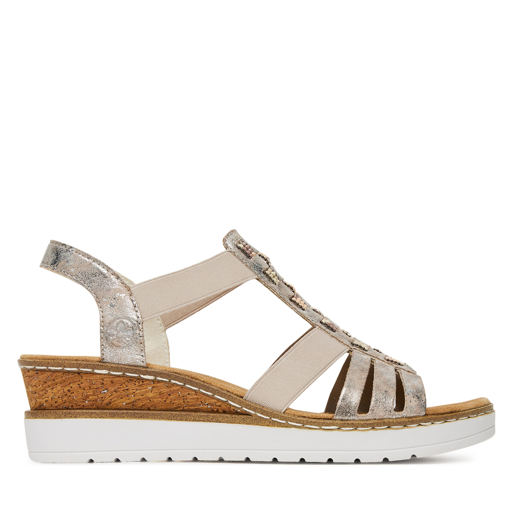 Сандали Rieker V3822-90 Сребрист