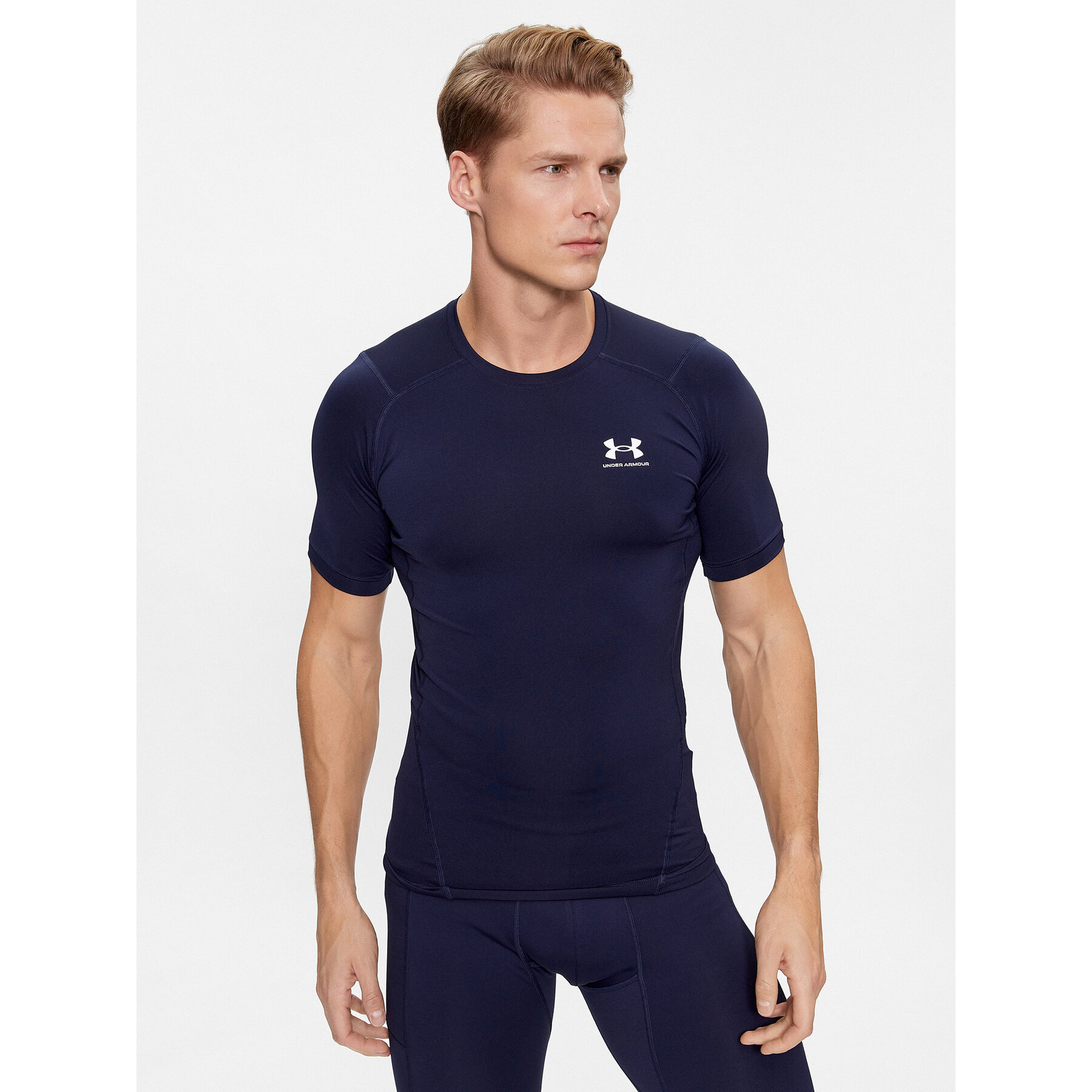 Under Armour Majica Ua Hg Armour Comp Ss 1361518 Mornarsko modra Compression Fit