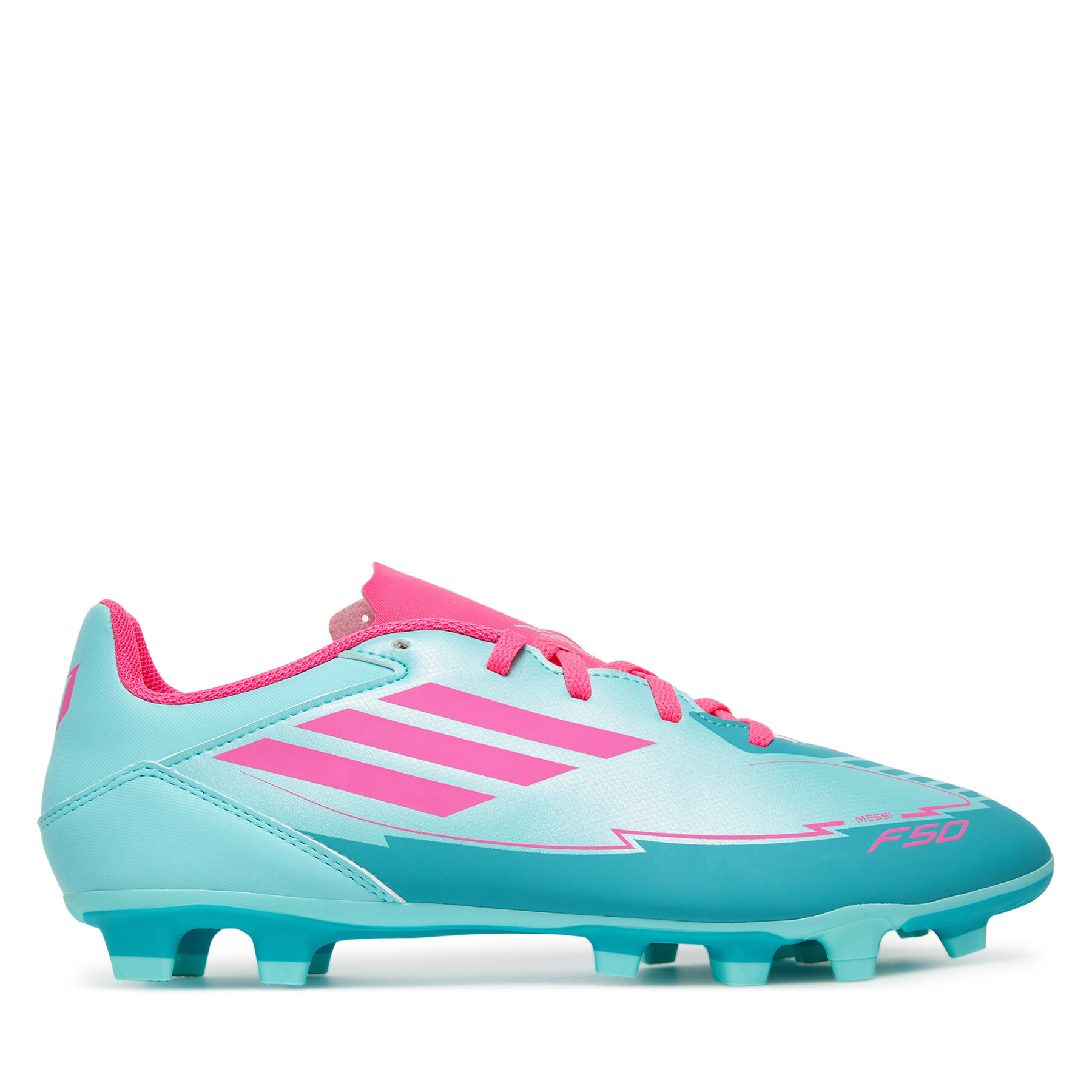 Futbalové topánky adidas F50 Club Messi Firm/Multi-Ground IH0929 Tyrkysová
