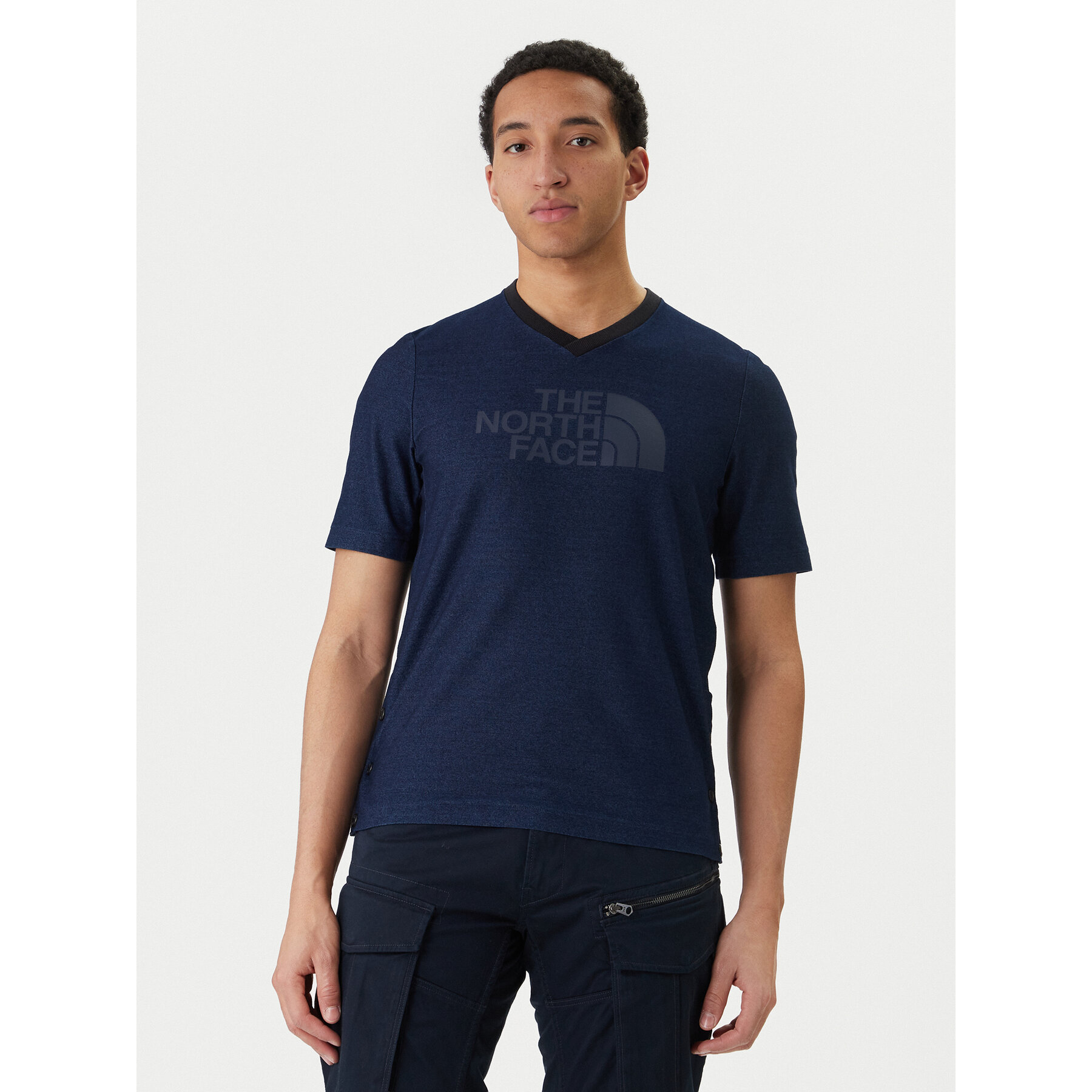 The North Face Póló Big Logo Tee NF0A3LDS Sötétkék Regular Fit