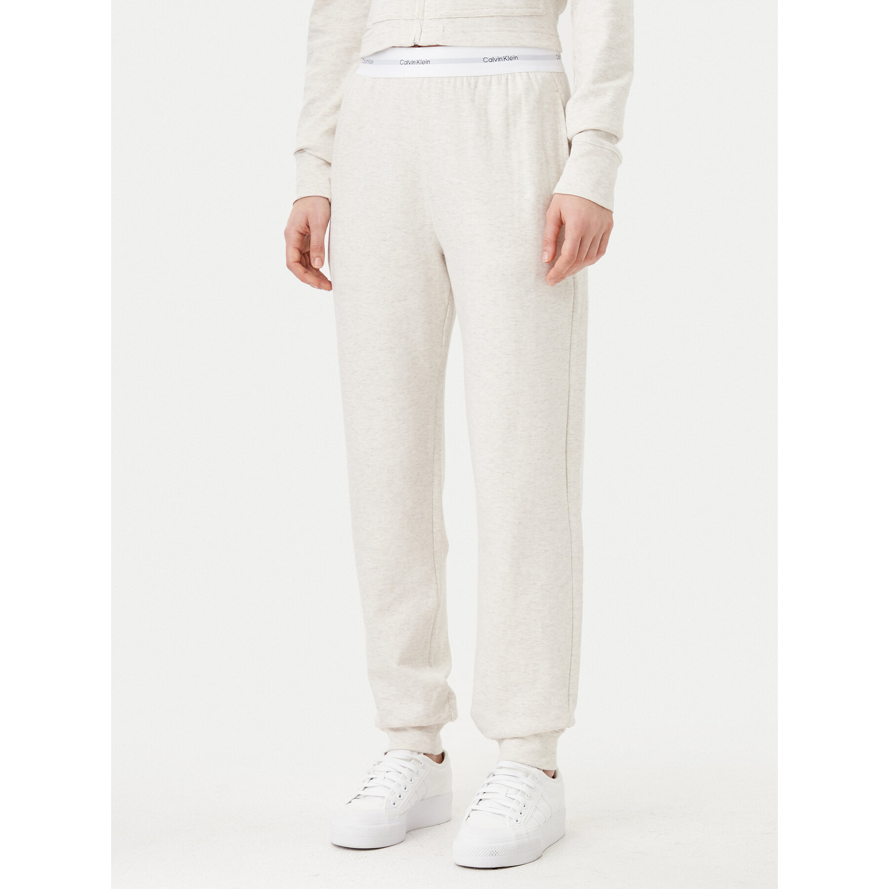Calvin Klein Underwear Pizsama nadrág 000QS7271E Bézs Regular Fit