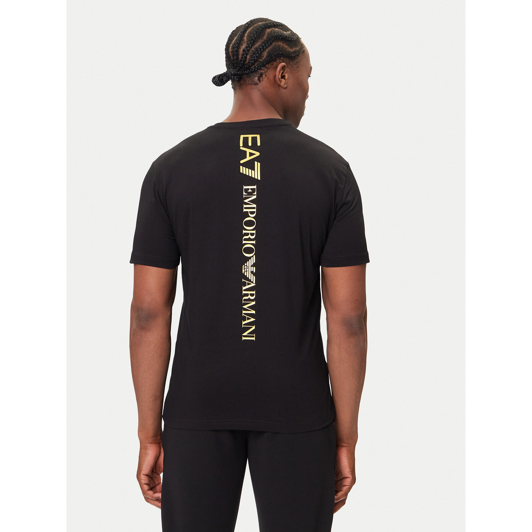 EA7 Emporio Armani Majica 7M000567 AF10375 MC004 Črna Regular Fit