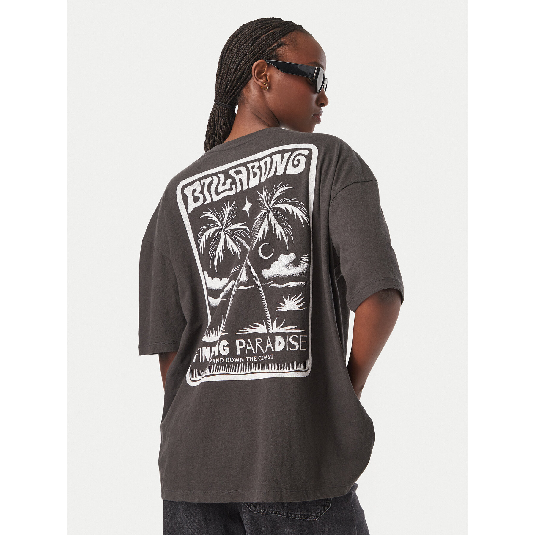 Billabong T-Shirt EBJZT00638 Dunkelgrau Oversize