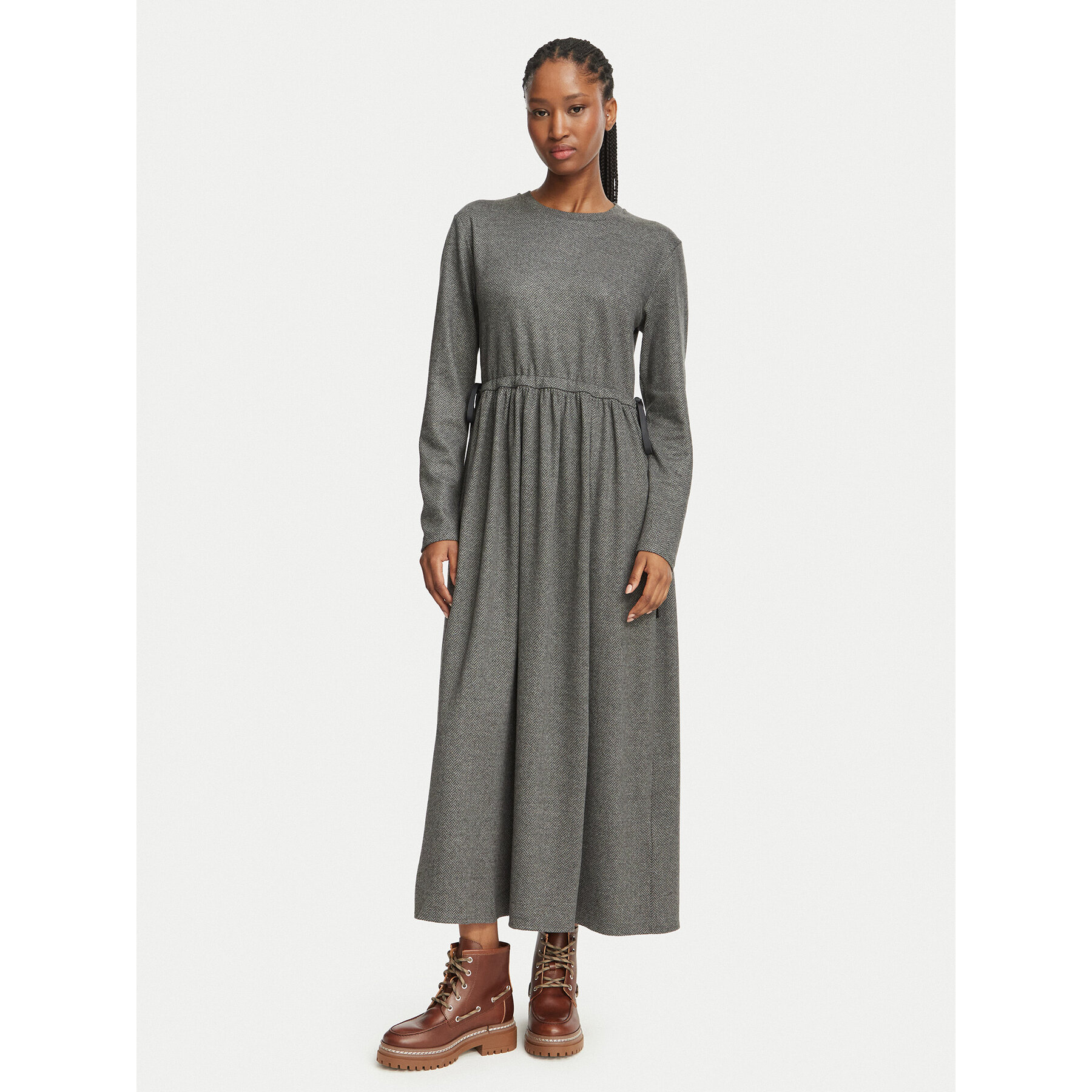 Weekend Max Mara Kleid für den Alltag Vettura 2625626052 Grau Regular Fit